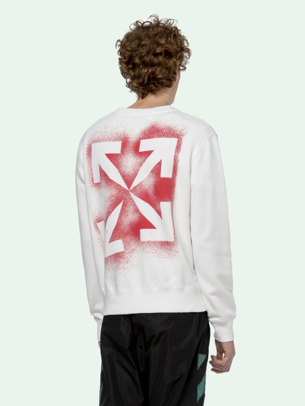 Off-White White and Red Stencil Arrows Logo Sweatshirt Size US XS / EU 42 / 0 - 3 Thumbnail