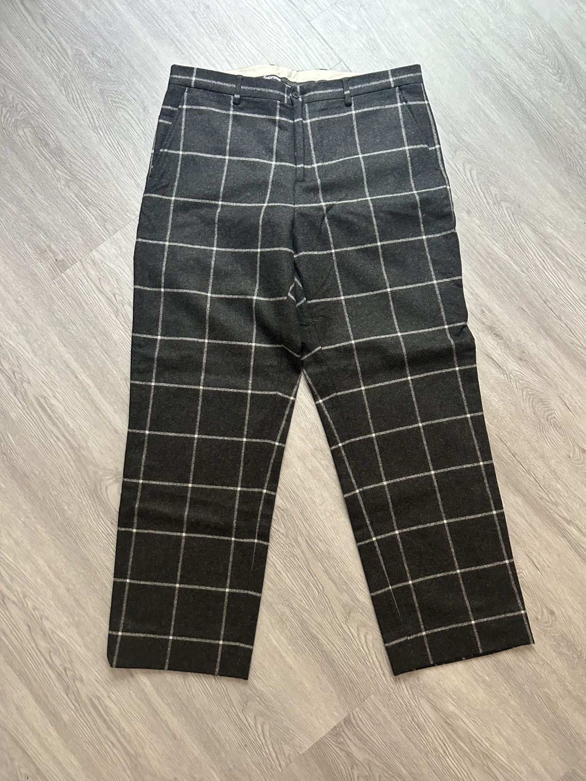Supreme Supreme Windowpane Wool Trouser Size US 36 / EU 52 - 1 Thumbnail