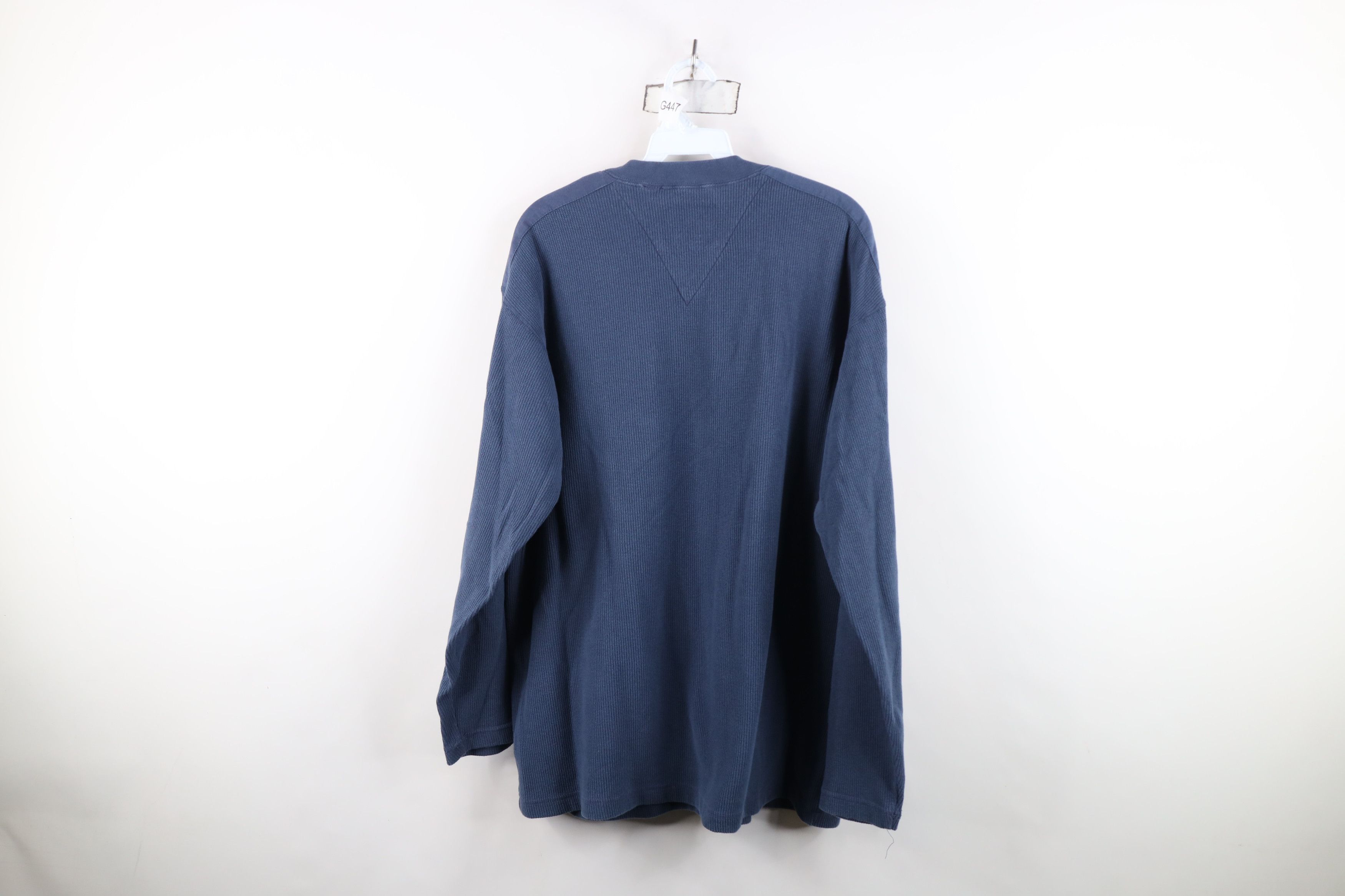 Vintage Vintage 90s Streetwear Waffle Knit Long Sleeve T-Shirt Size US M / EU 48-50 / 2 - 11 Thumbnail