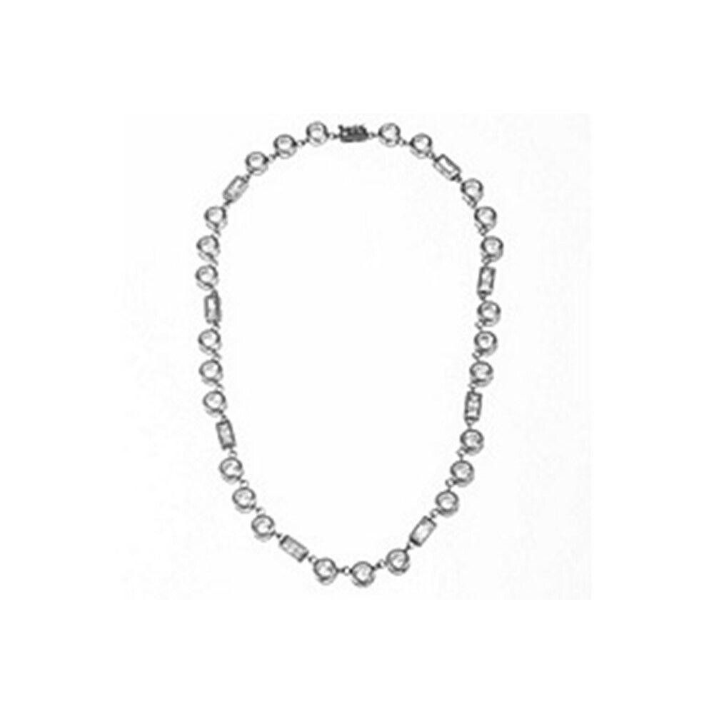 Designer Round and Baguette Bezel Set CZ Eternity Size ONE SIZE - 1 Thumbnail