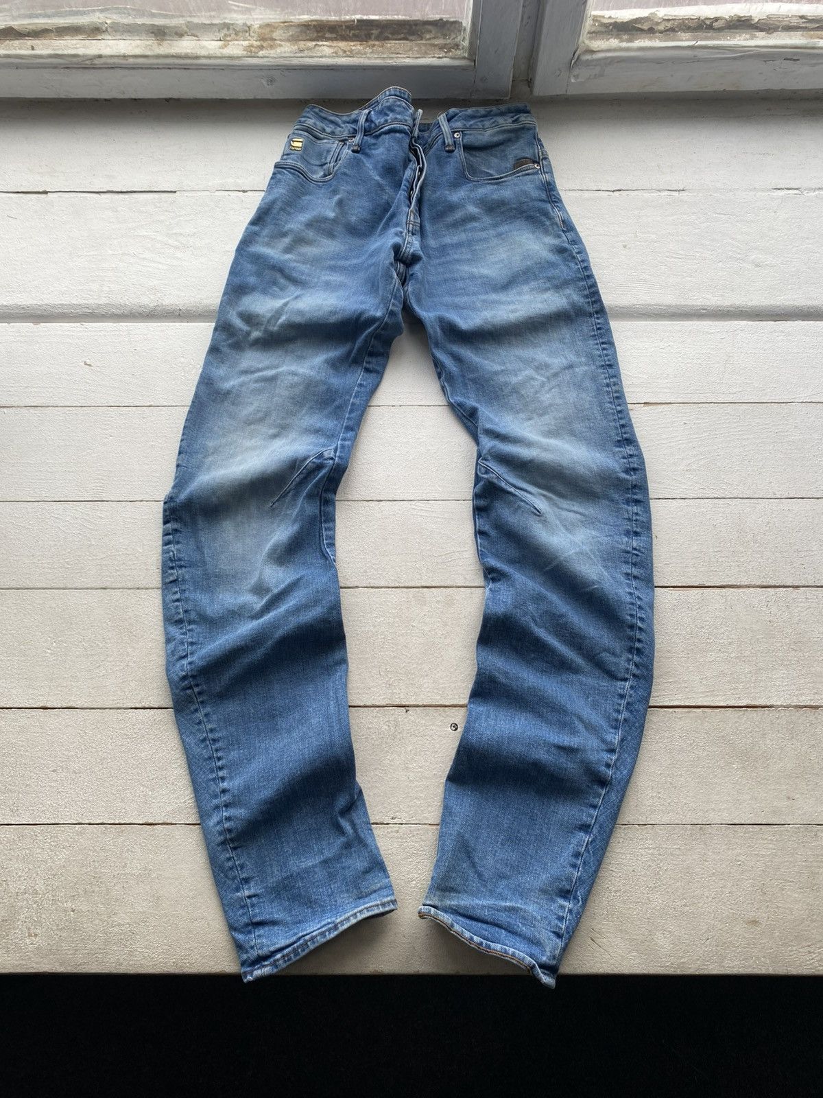 G-Star Vintage Y2K G-Star RAW Slim Tapered Blue Denim Jeans Stretch Size US 32 / EU 48 - 2 Thumbnail