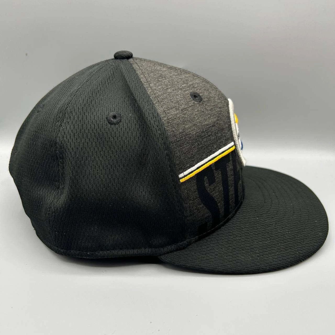 New Era Pittsburgh Steelers Hat Men Black Embroidered Snap Back Cap Size ONE SIZE - 2 Thumbnail