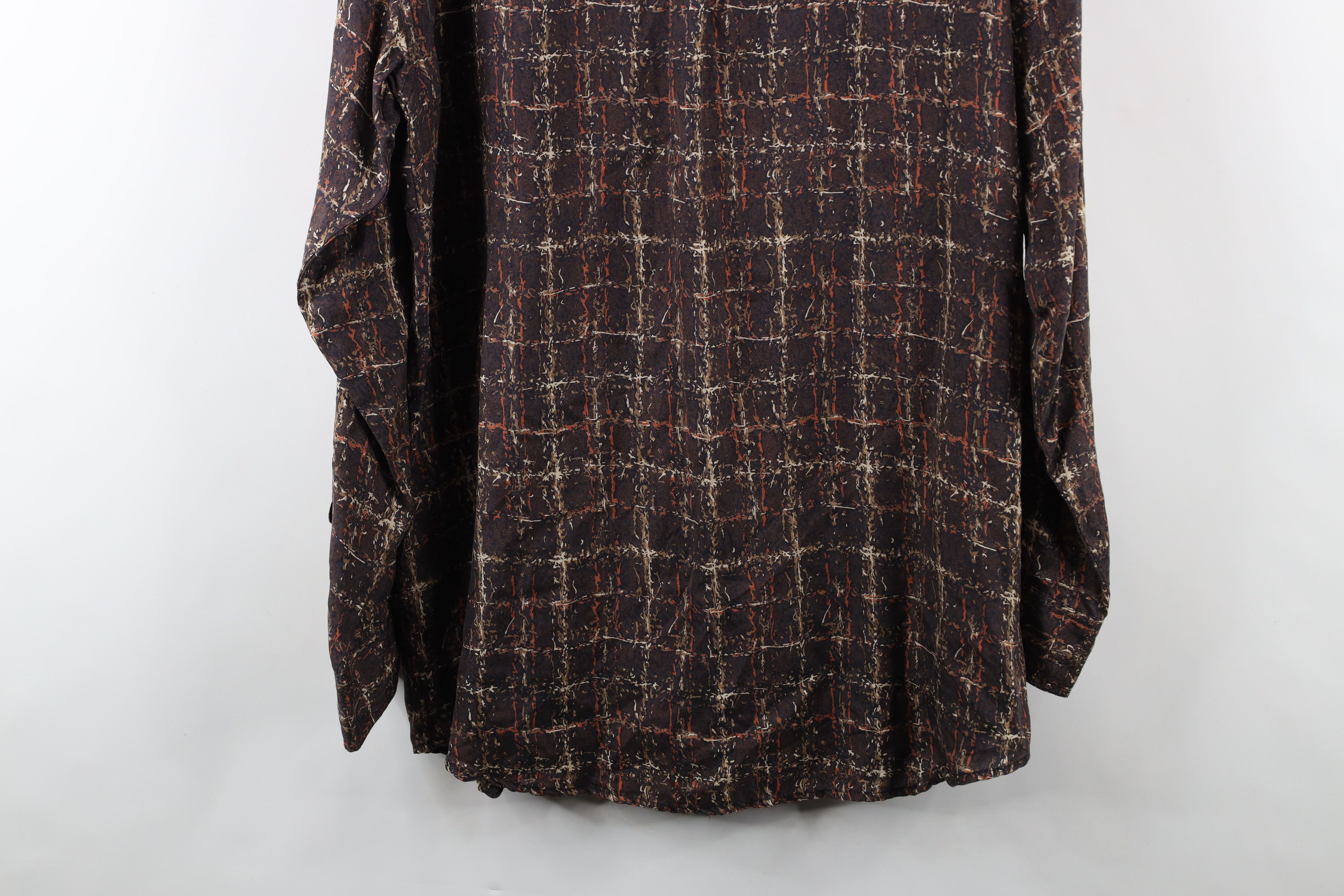 Vintage Vintage 90s Streetwear Abstract Band Collar Button Shirt Size US L / EU 52-54 / 3 - 10 Thumbnail