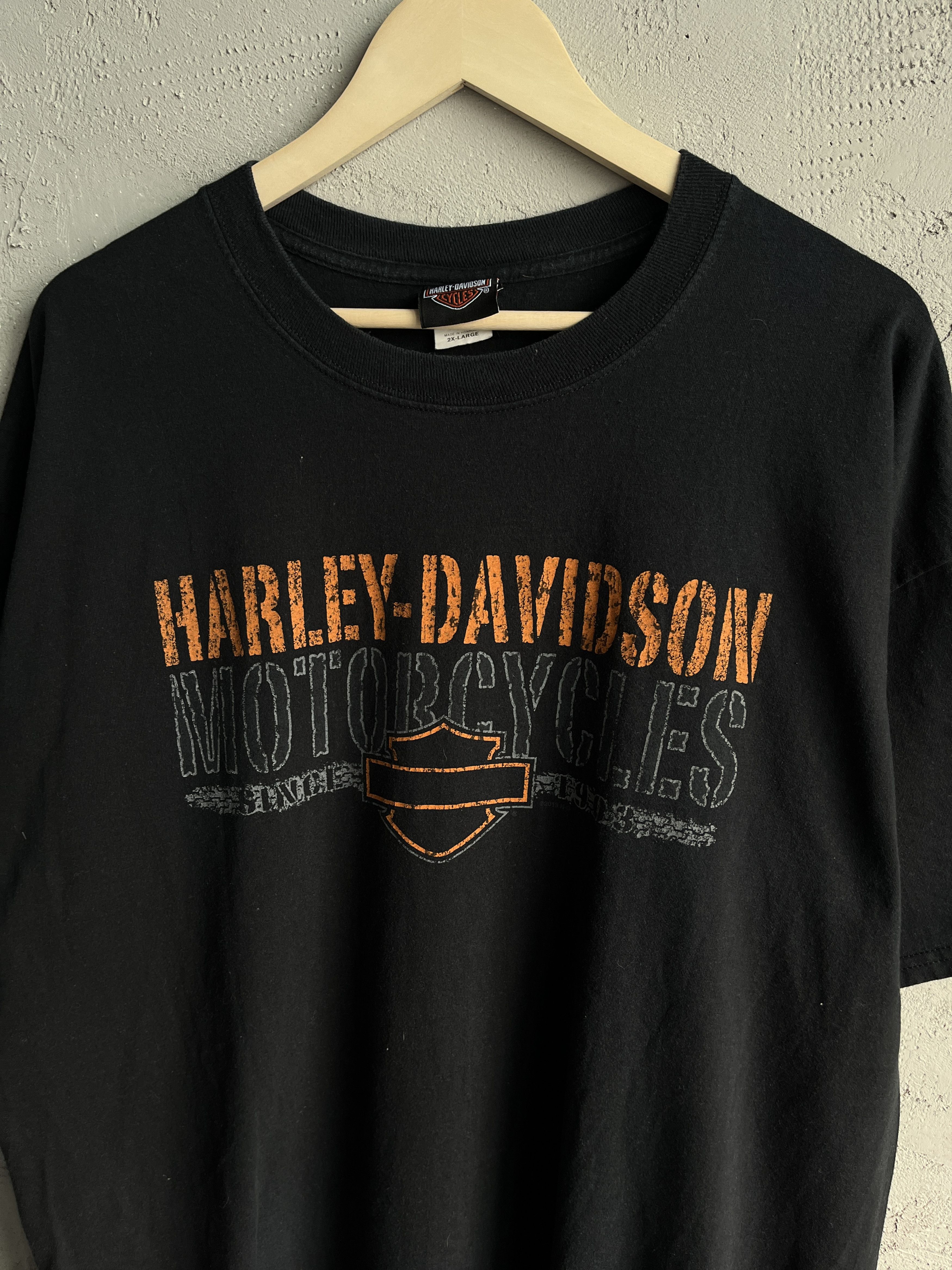 Harley Davidson × Vintage Vintage Y2K Harley Davidson Motorcycles Lone Wolf T Shirt Size US XXL / EU 58 / 5 - 5 Thumbnail