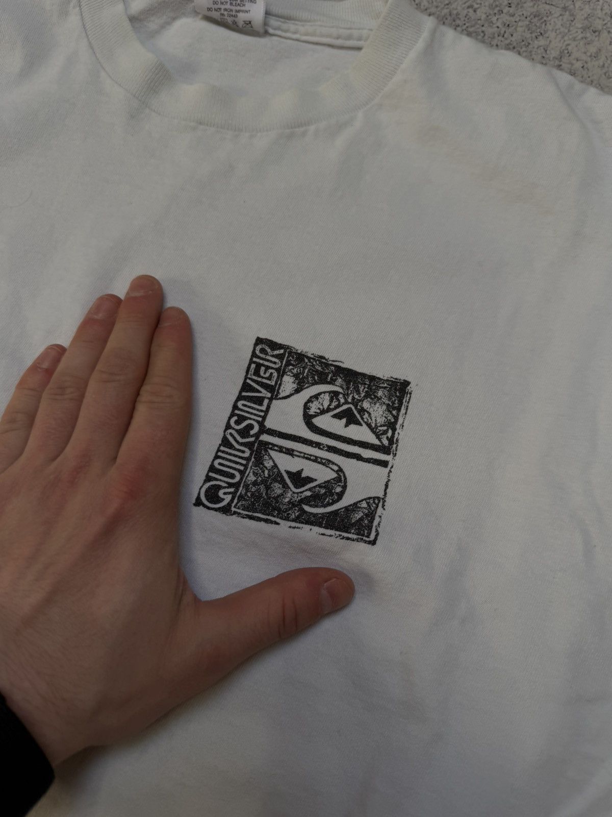 Quiksilver Vintage 90s Stussy Style Big Logo T-Shirt Made in Usa Size US XL / EU 56 / 4 - 5 Thumbnail