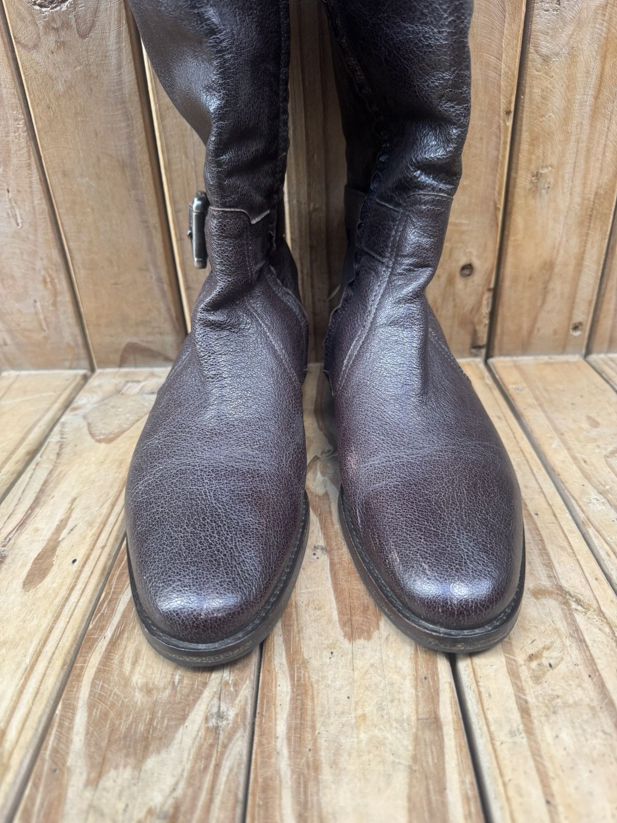 Burberry Burberry women’s brown leather pull on boots sz EUR 38 Size US 8 / IT 38 - 6 Thumbnail