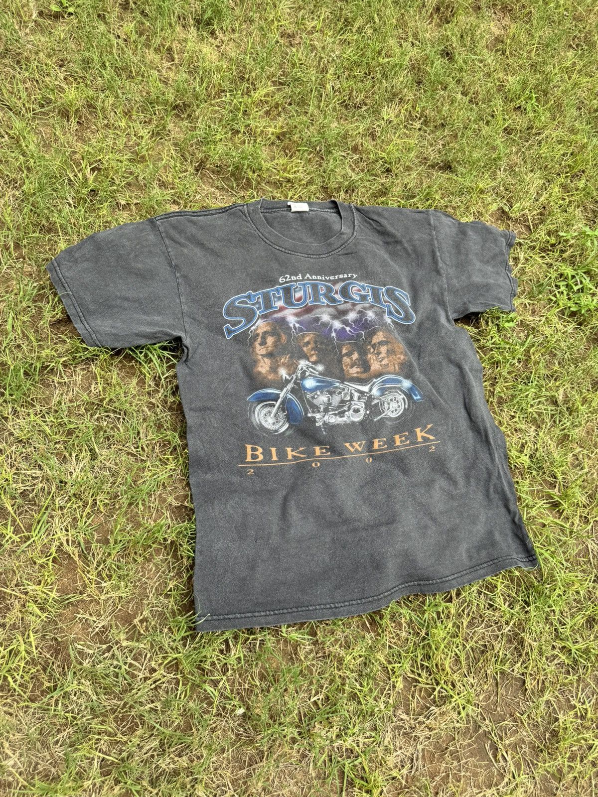 Vintage Vintage Sturgis Bike Week 62nd Anniversary 2002 T- Shirt Size US M / EU 48-50 / 2 - 3 Thumbnail