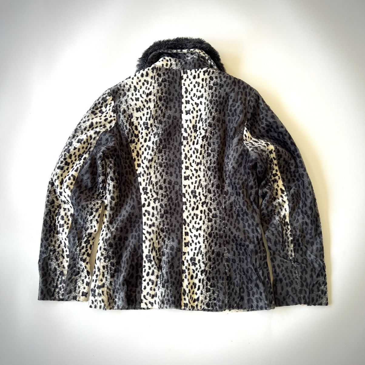 Japanese Brand Mon Refrain Japan Leopard Pattern Fur Jacket Y2K Size S / US 4 / IT 40 - 7 Thumbnail