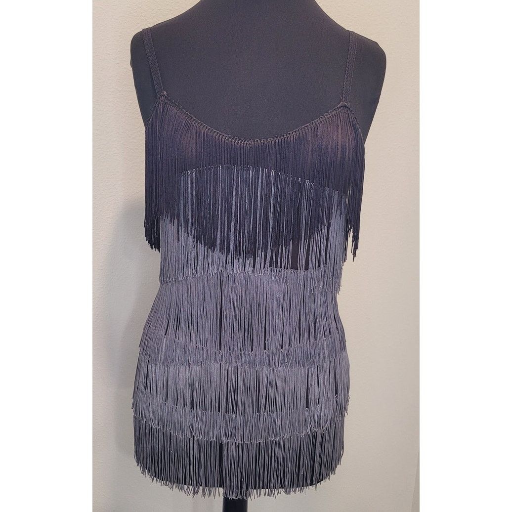 Zara Collection Fringe Flapper Mini Dress Sleeveless NWOT M