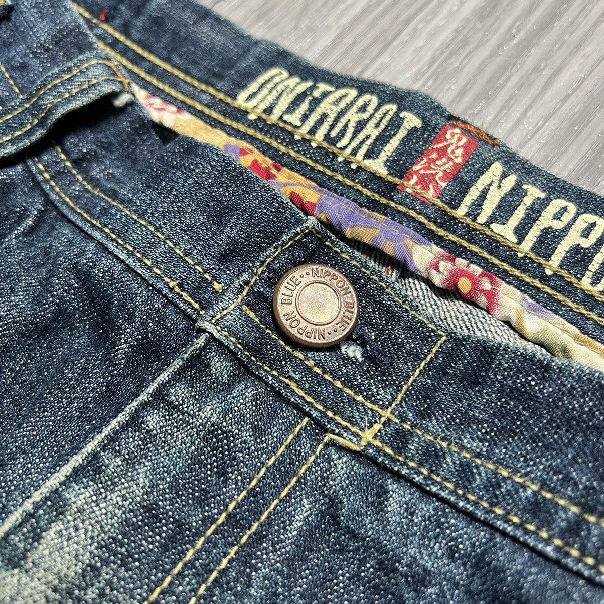 Japanese Brand Vintage Oniarai Nippon Blue Denim Jeans Size US 36 / EU 52 - 4 Thumbnail