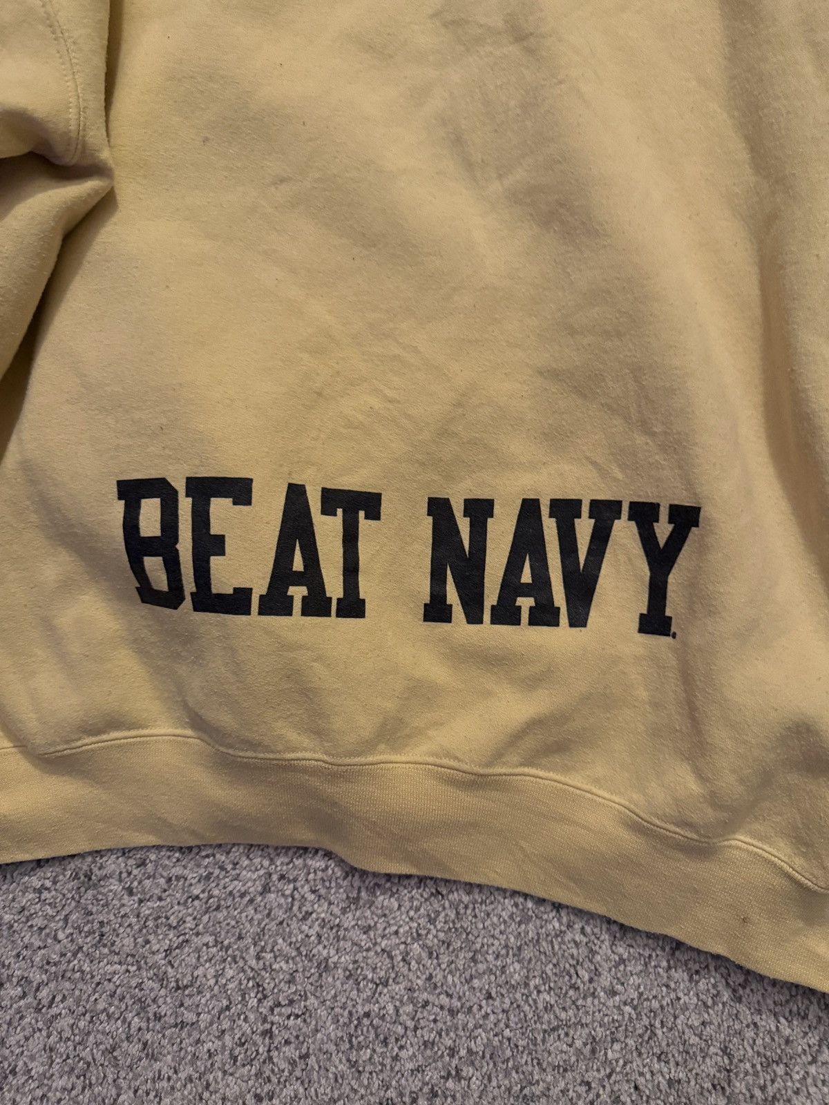 Vintage vintage army beat navy champion hoodie Size US XL / EU 56 / 4 - 4 Thumbnail