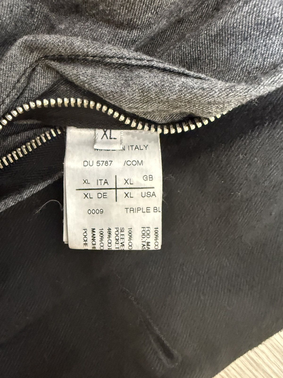 Rick Owens Drkshdw Rick Owens Drkshdw Garment Washed Cotton Prisoner Jacket Size US XL / EU 56 / 4 - 14 Thumbnail