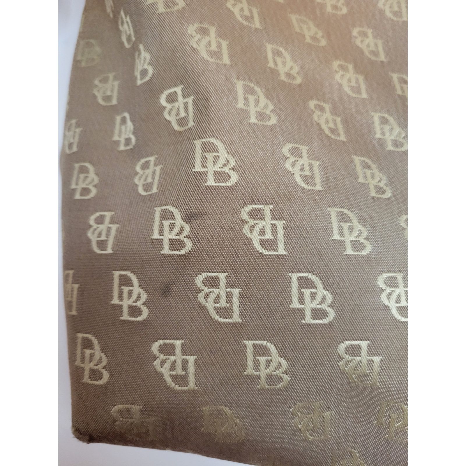 Dooney & Bourke Authentic Dooney & Bourke Brown Canvas Leather Handbag Size ONE SIZE - 4 Thumbnail