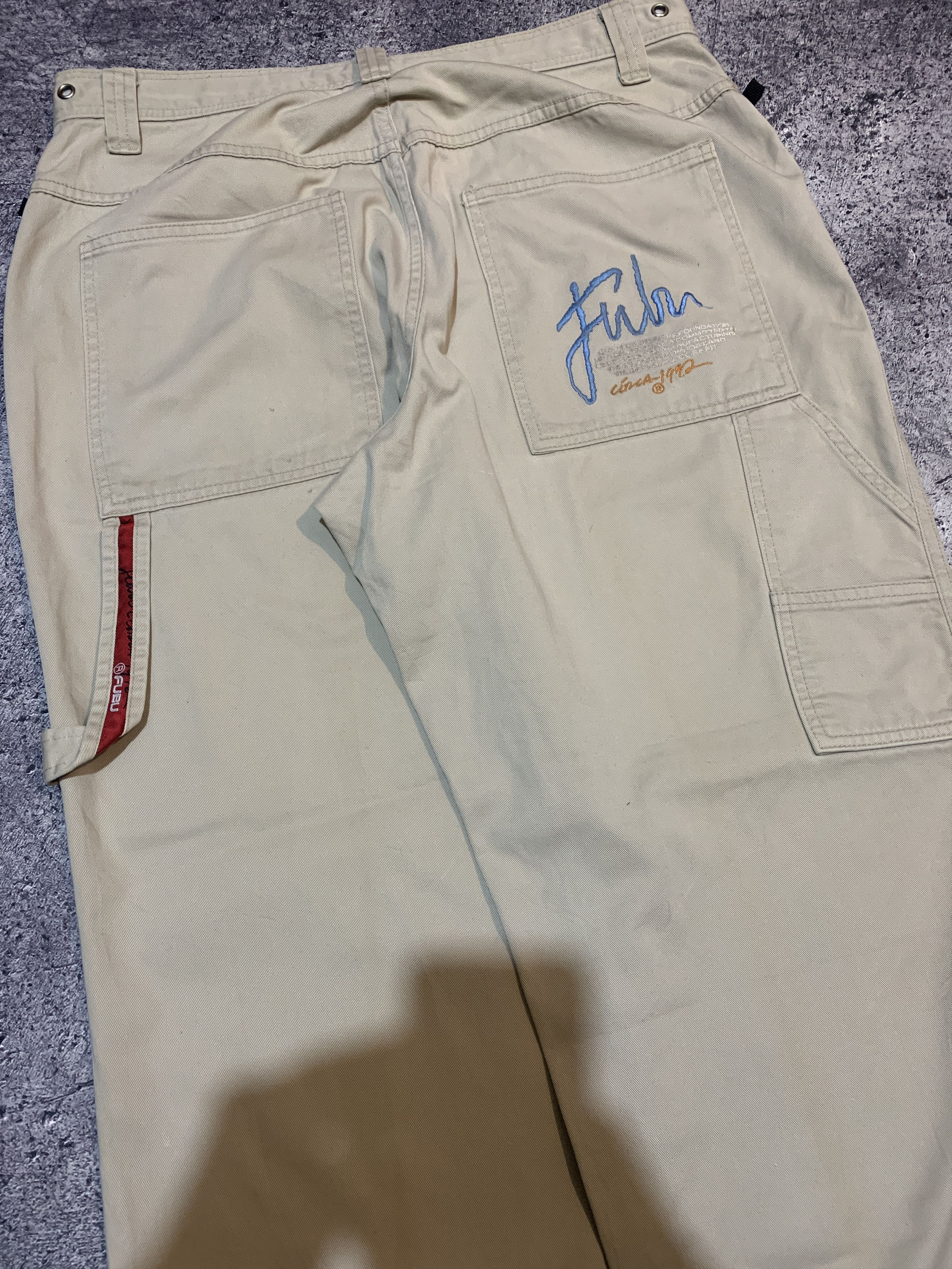 Fubu 2000s Fubu Embroidery Poem Logo Carpenter Pants y2k Size US 34 / EU 50 - 3 Thumbnail