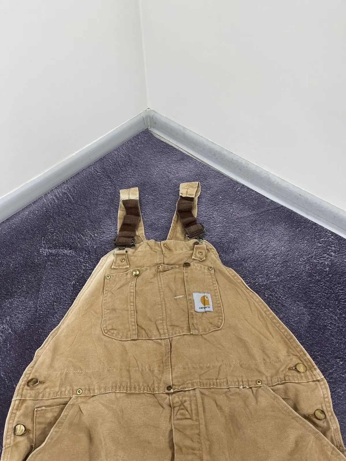 Carhartt × Vintage Vintage Carhartt Double Knee 90s American Hype Work Overall Size US 40 / EU 56 - 7 Thumbnail