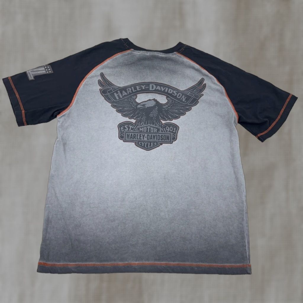 Harley Davidson Harley-Davidson Shirt Men L Black Raglan Short Sleeve Logo 80s Retro Motorcycle North USA Classic Hipster Vintage Not Applicable Size US L / EU 52-54 / 3 - 1 Thumbnail