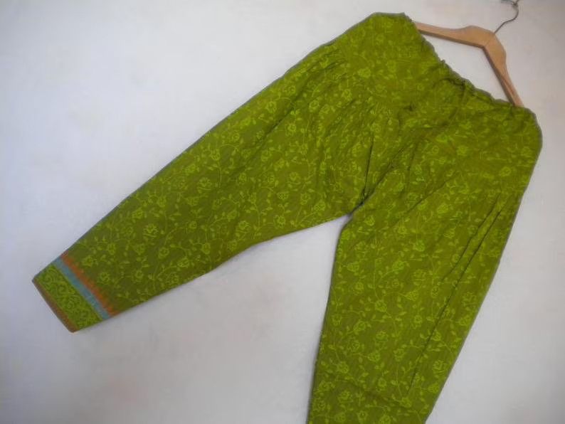 Other harem drop crotch women`s oriental thai pant, S M size Size 27" / US 4 / IT 40 - 2 Thumbnail