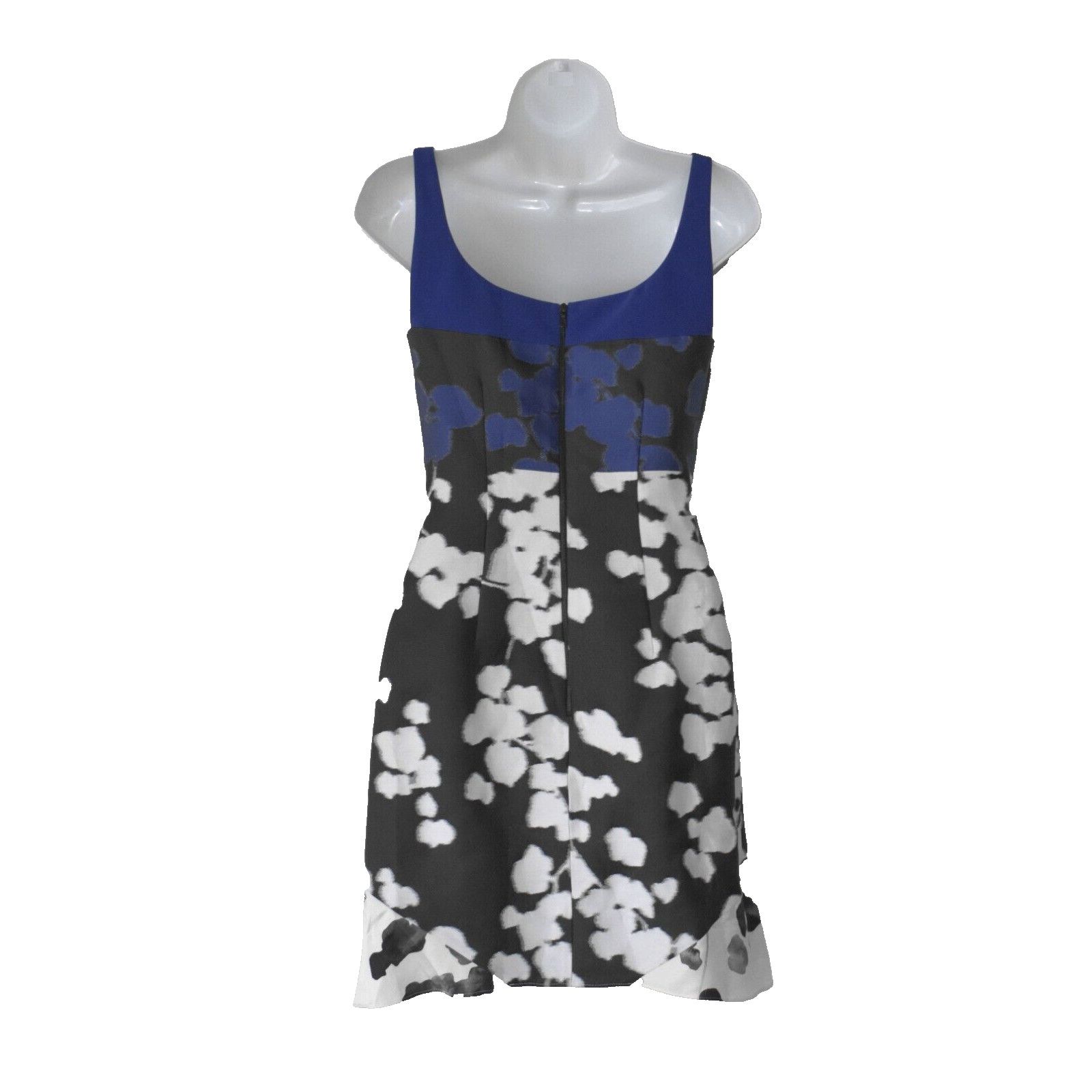 Narciso Rodriguez NWT NARCISO RODRIGUEZ Blue/Black Vine With Print Dress Sz 38 Size XS / US 0-2 / IT 36-38 - 3 Thumbnail