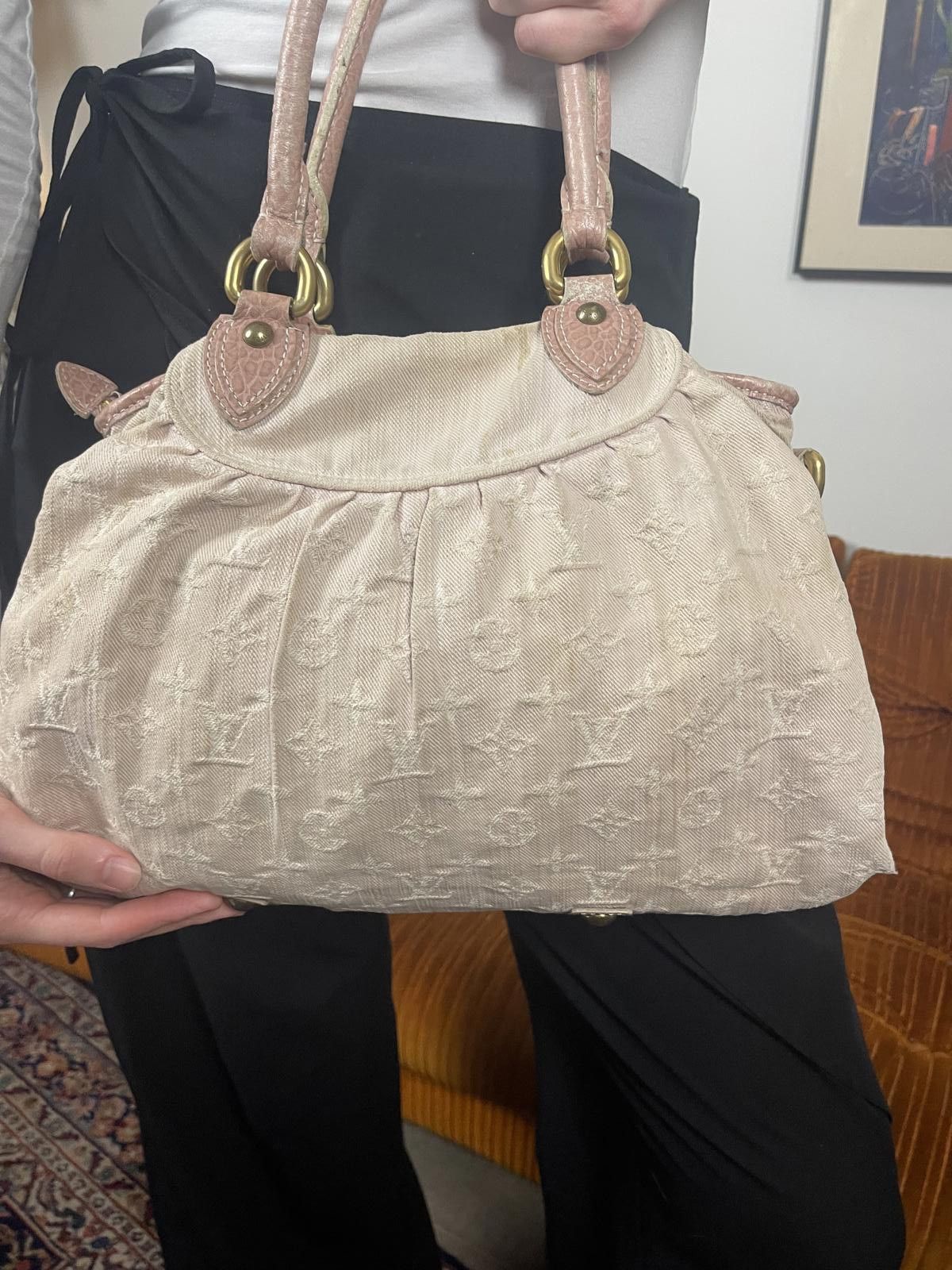 Louis Vuitton Louis Vuitton - Pink Denim Handbag Size ONE SIZE - 5 Thumbnail