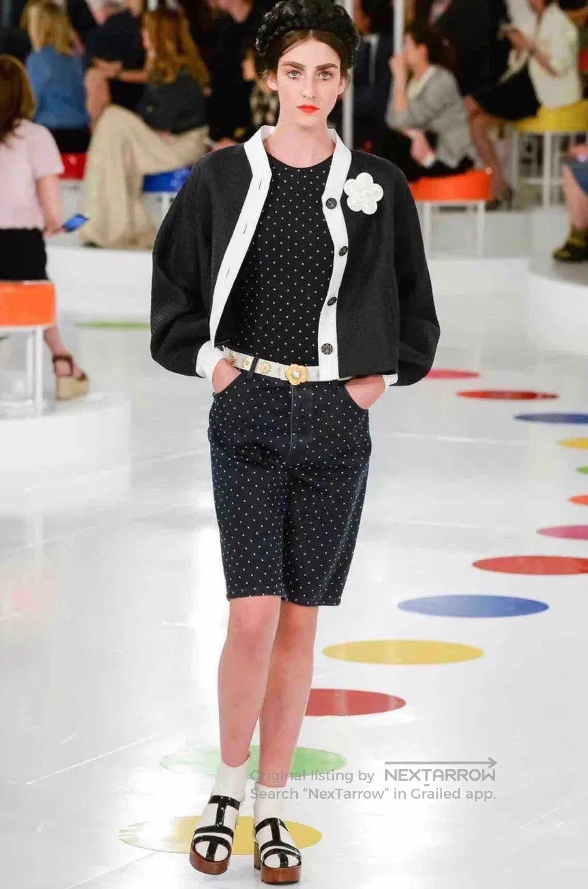 Chanel Chanel Seoul Collection Black White Woven Jacket. Size XXS / US 00 / IT 34 - 9 Thumbnail