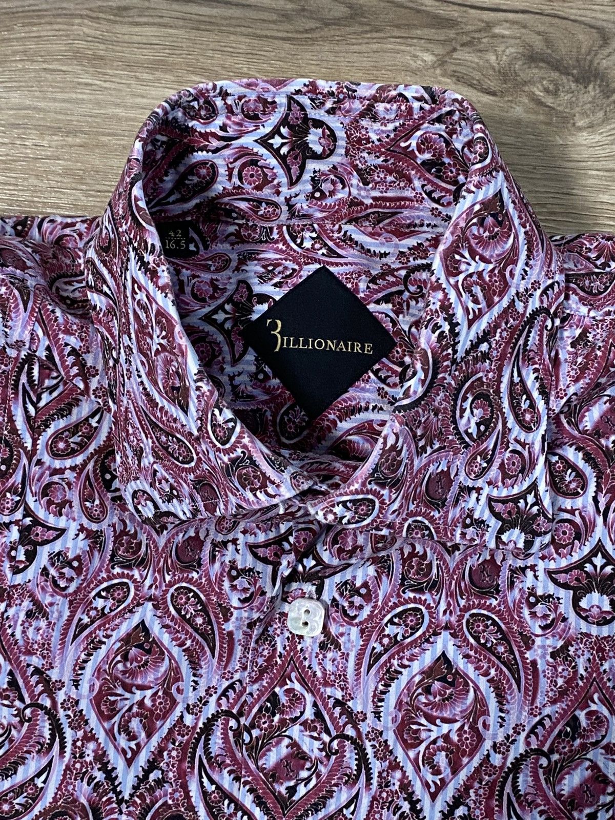 Billionaire Couture Billionaire Italian Couture Paisley Printed Button Up Shirt Size US L / EU 52-54 / 3 - 1 Thumbnail