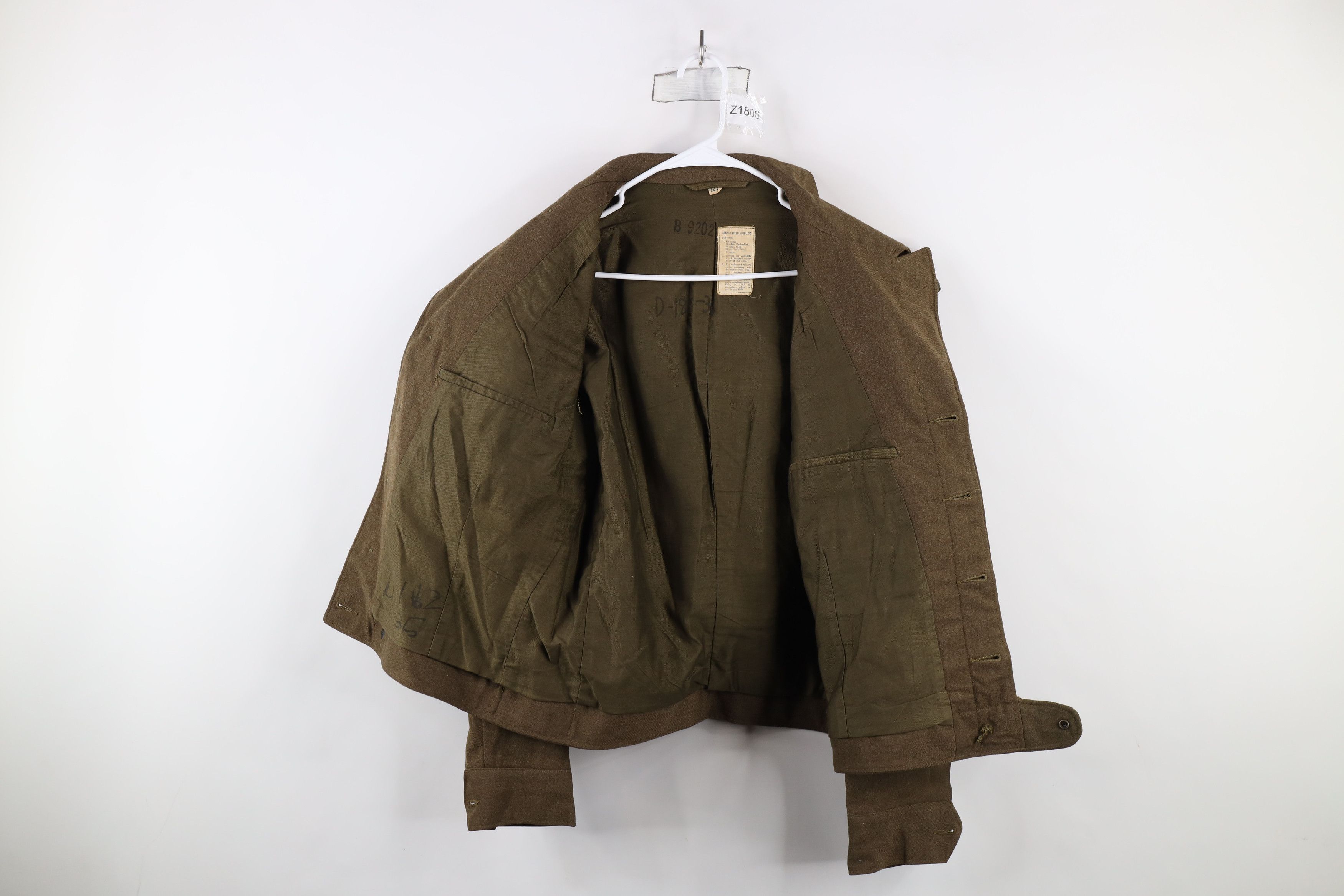 Vintage Vintage 40s World War II Military Wool OD Field Jacket USA Size US L / EU 52-54 / 3 - 10 Thumbnail