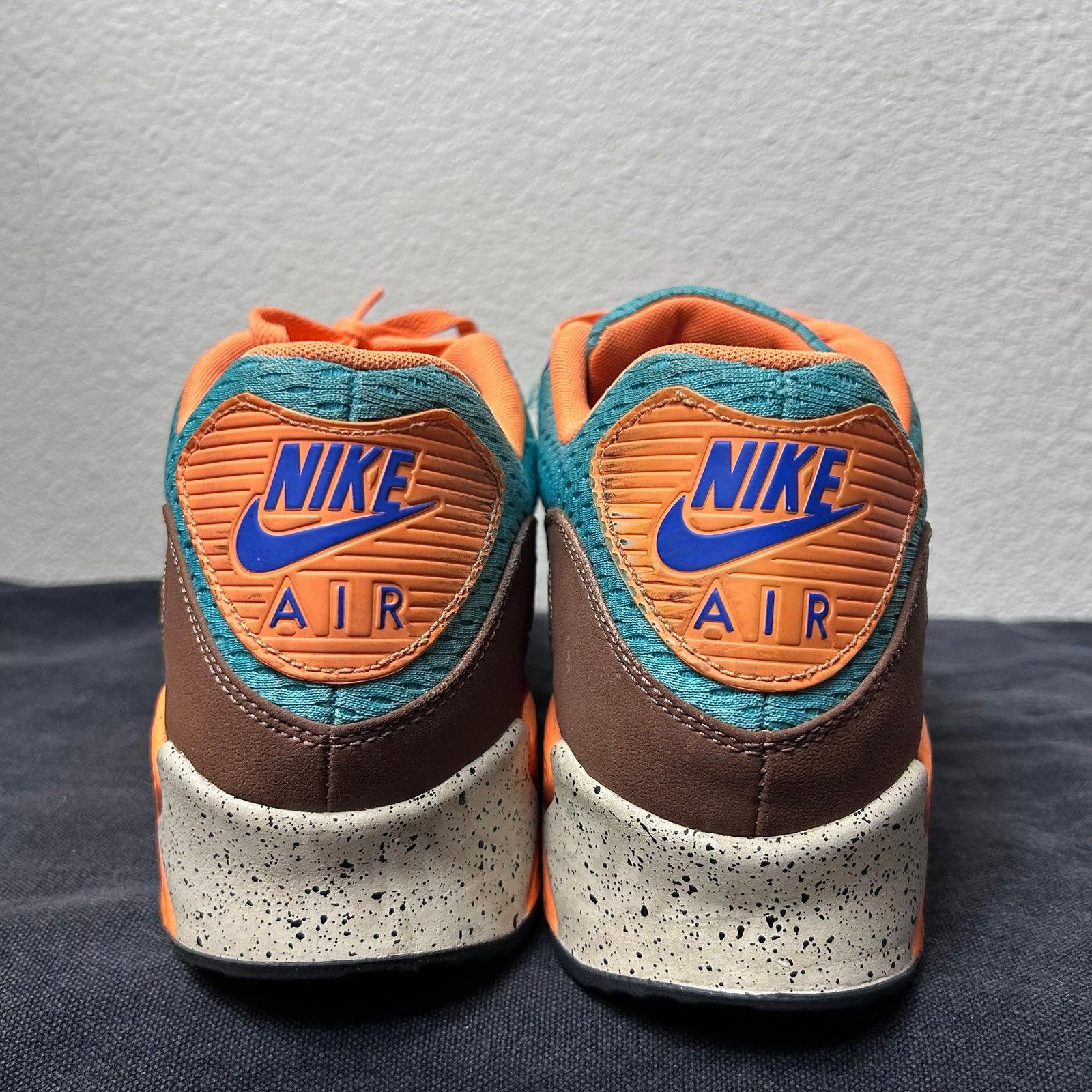 Nike Nike Air Max 90 EM (Teal / Orange / Brown) Rio Brown Beach Size US 12 / EU 45 - 4 Thumbnail