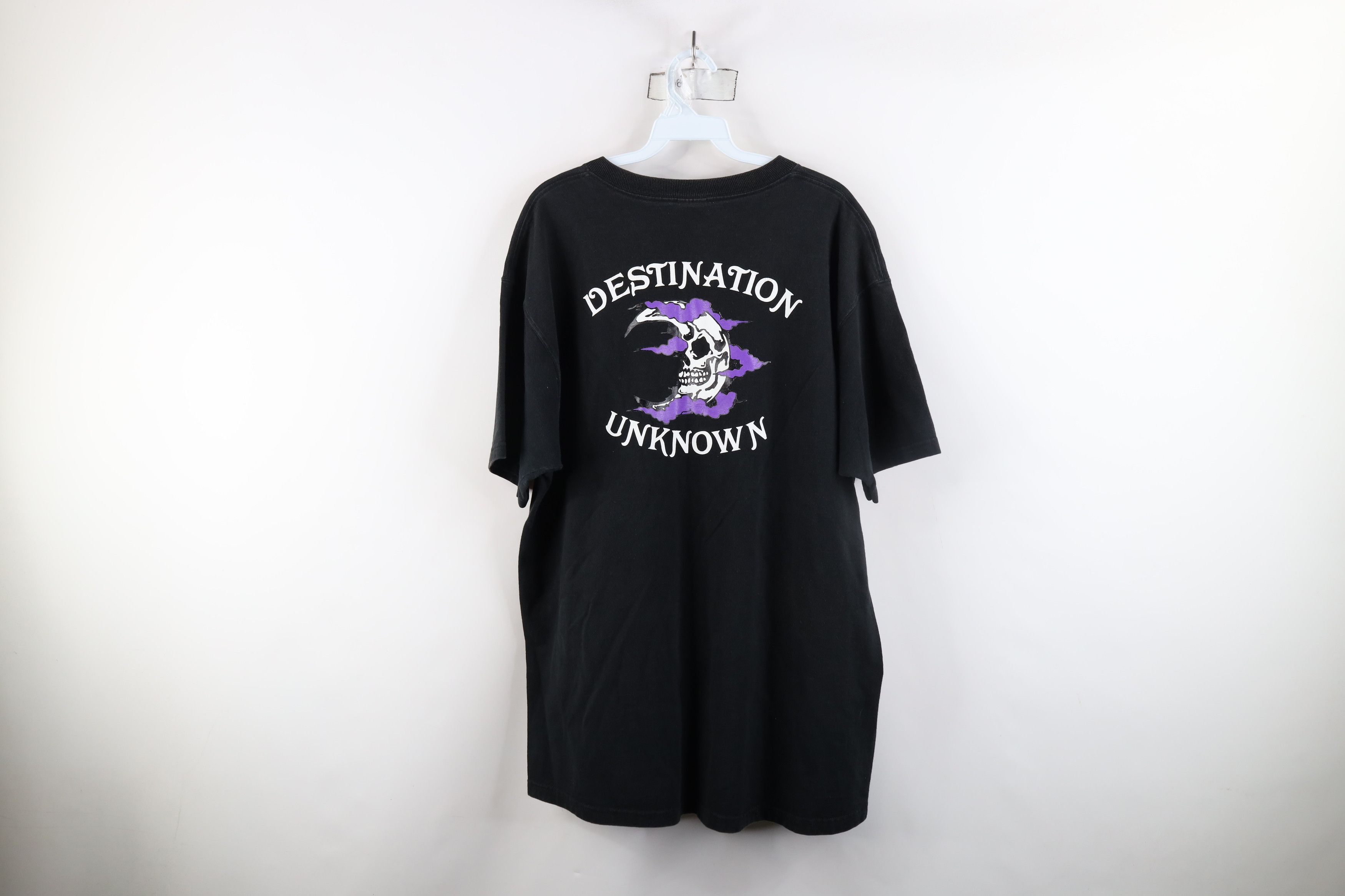 Vintage Vintage 90s Streetwear Biker Gazette Moon Motorcycle T-Shirt Size US XXL / EU 58 / 5 - 12 Thumbnail