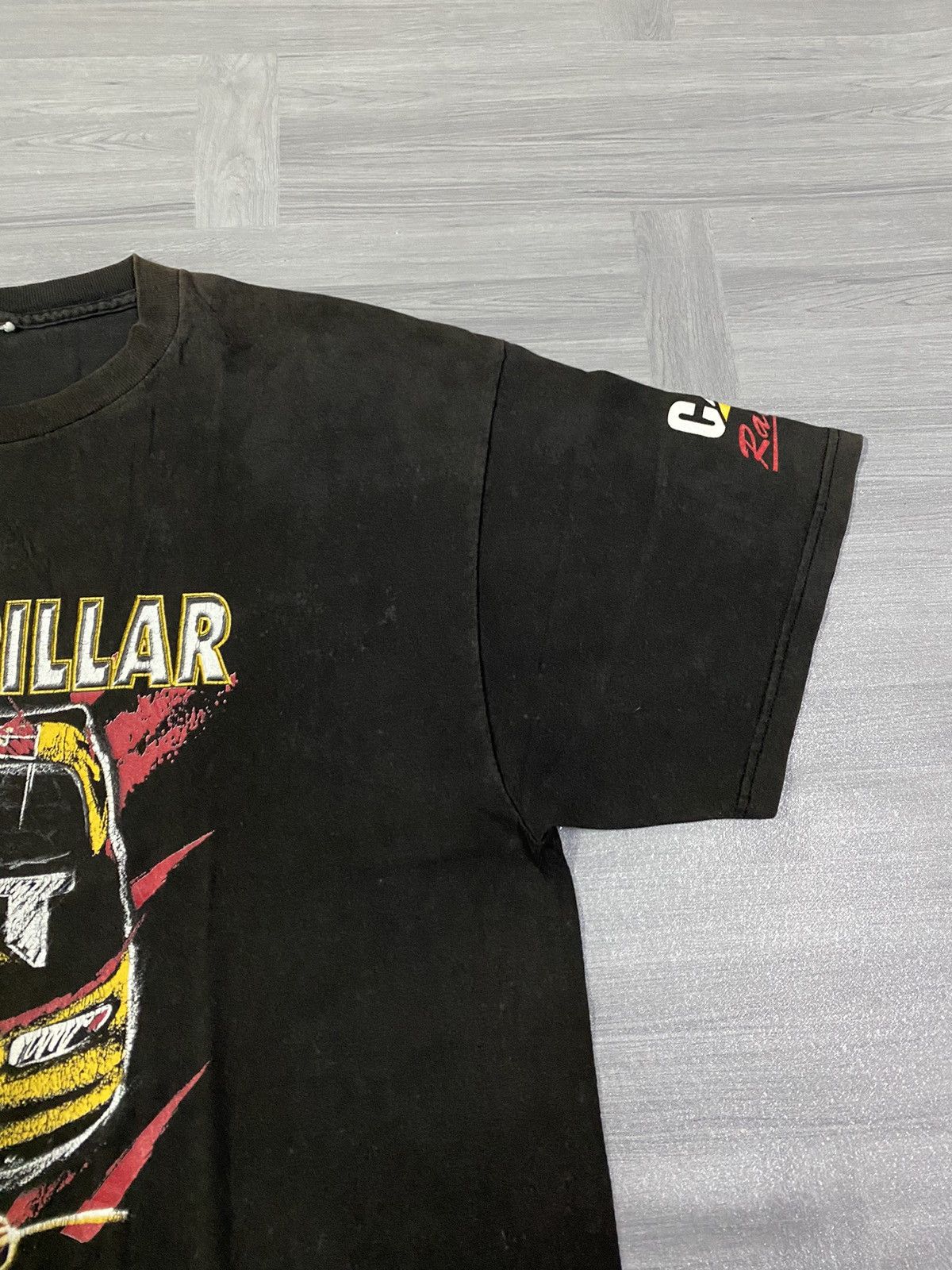 NASCAR Vintage 90s Caterpillar Racing Nascar T Shirt Size US XL / EU 56 / 4 - 7 Thumbnail