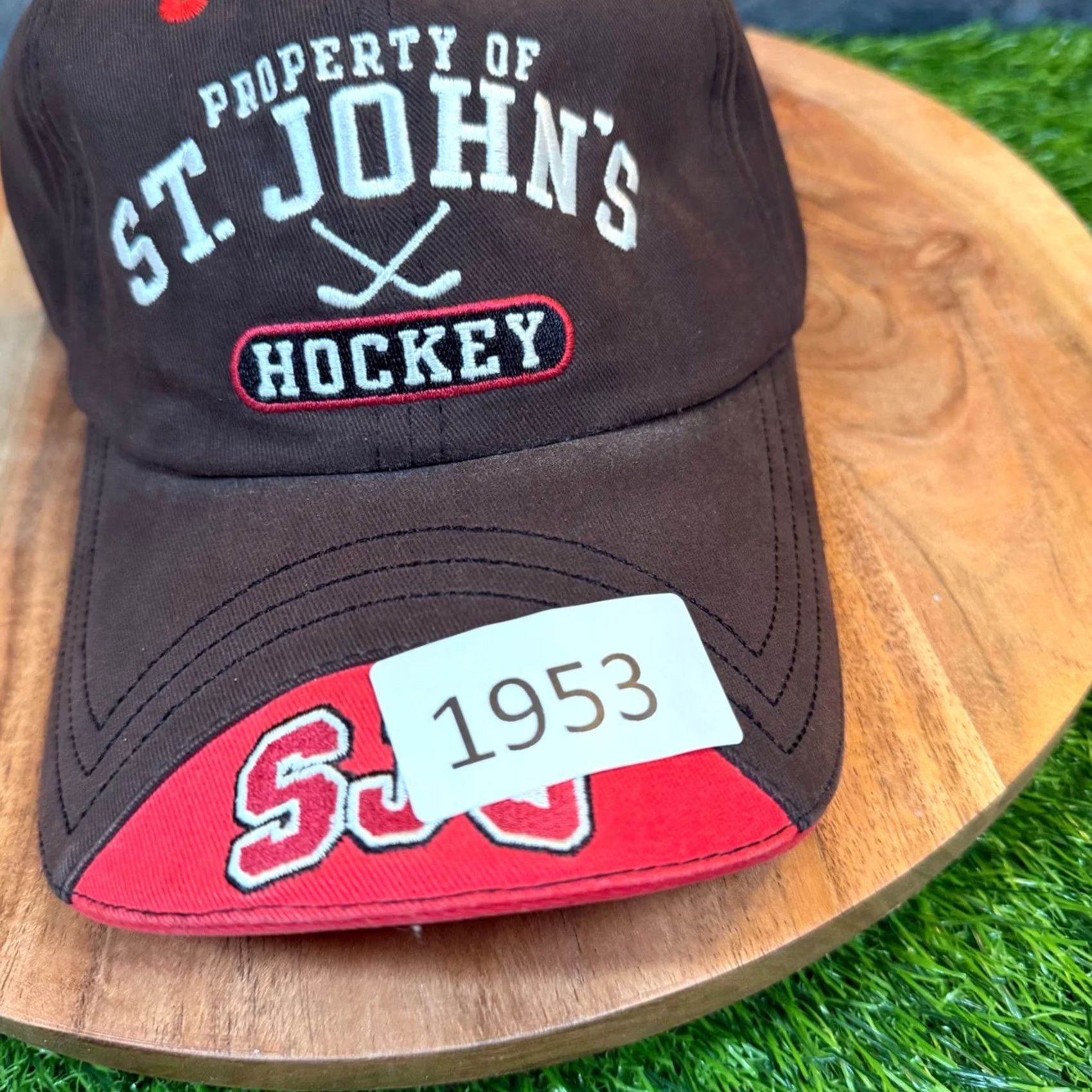 Vintage GEAR FOR SPORTS St John’s Red Storm Baseball Cap Mens Brown Red SJU Red Storm Hockey Hat Cap Size ONE SIZE - 7 Thumbnail