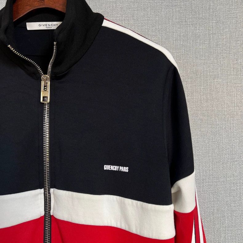 Givenchy Givenchy Black and Red Color Block Logo School Jacket Size US S / EU 44-46 / 1 - 3 Thumbnail