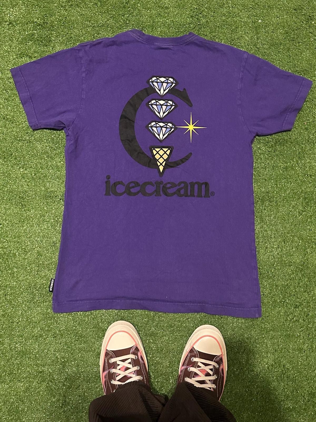 Icecream Icecream Purple Graphic Logo T-Shirt Size ONE SIZE - 1 Thumbnail