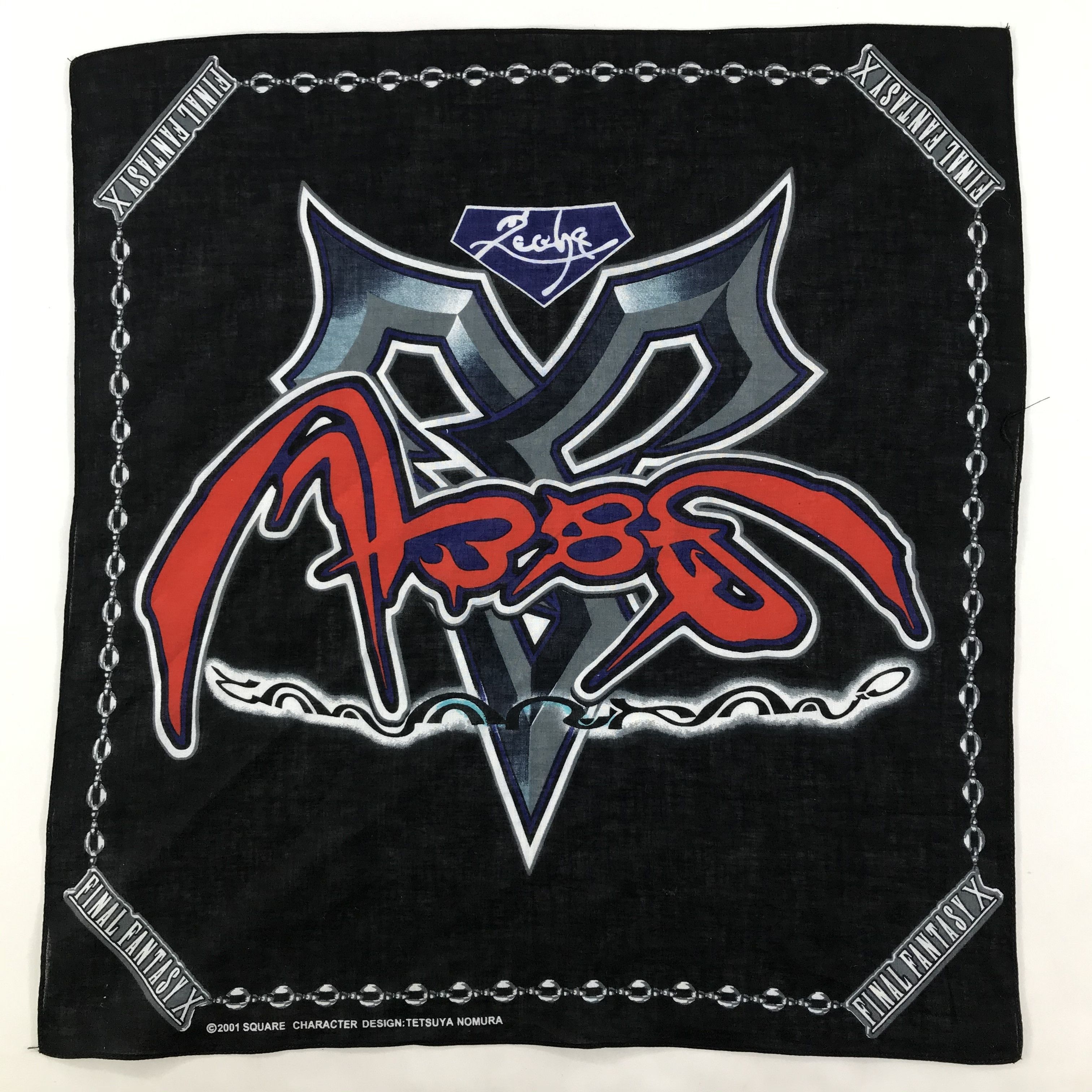 Anime × Vintage Final Fantasy Bandana / Handkerchief / Neckerchief -S1828 Size ONE SIZE - 1 Thumbnail