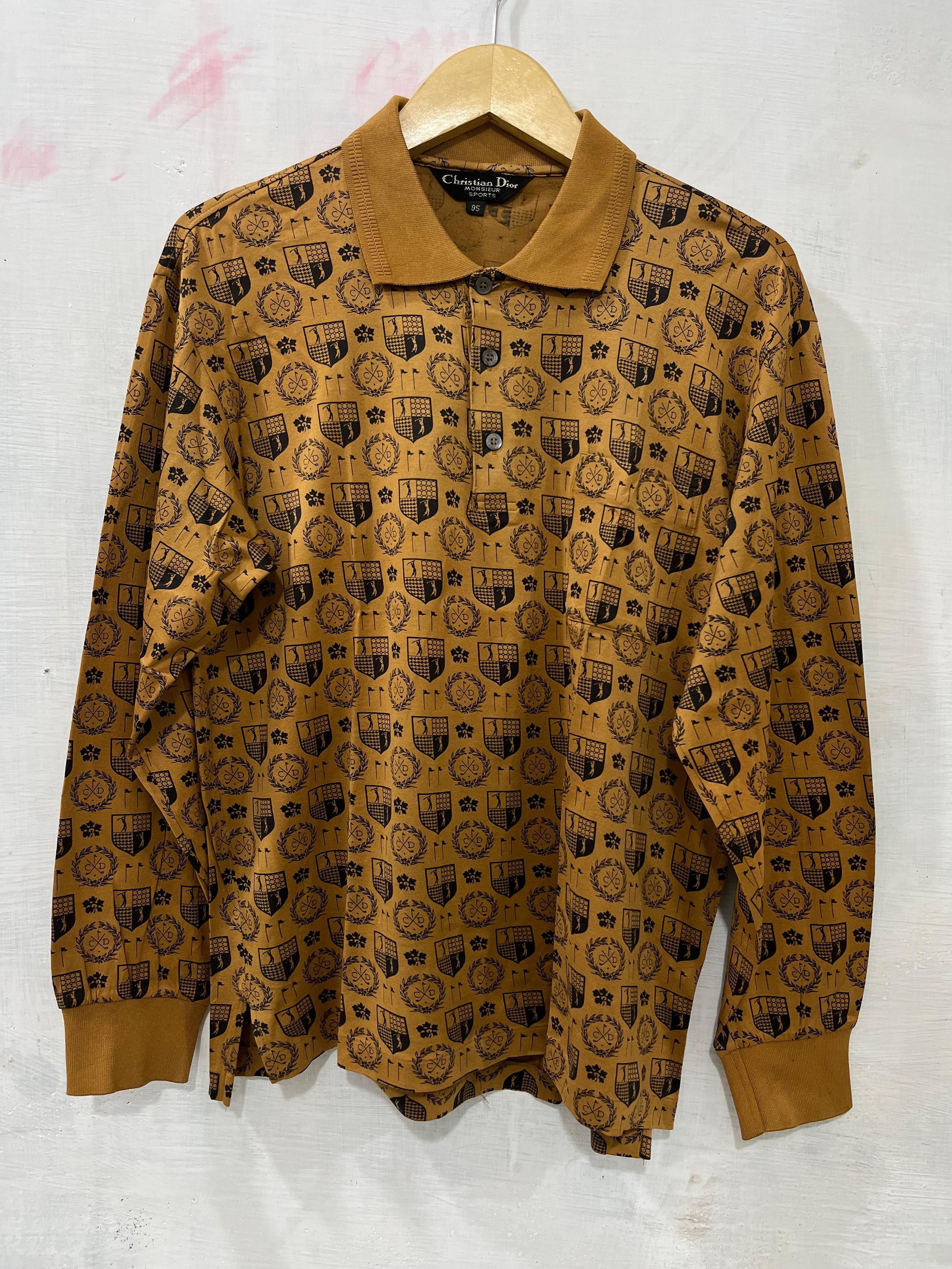 Christian Dior Monsieur Vintage Christian Dior Sports Golf Printed Polo Size US M / EU 48-50 / 2 - 1 Thumbnail