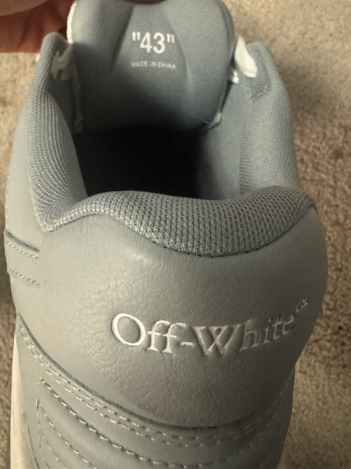 Off-White Off-White Out Of Office Blue and White Size US 10 / EU 43 - 7 Thumbnail