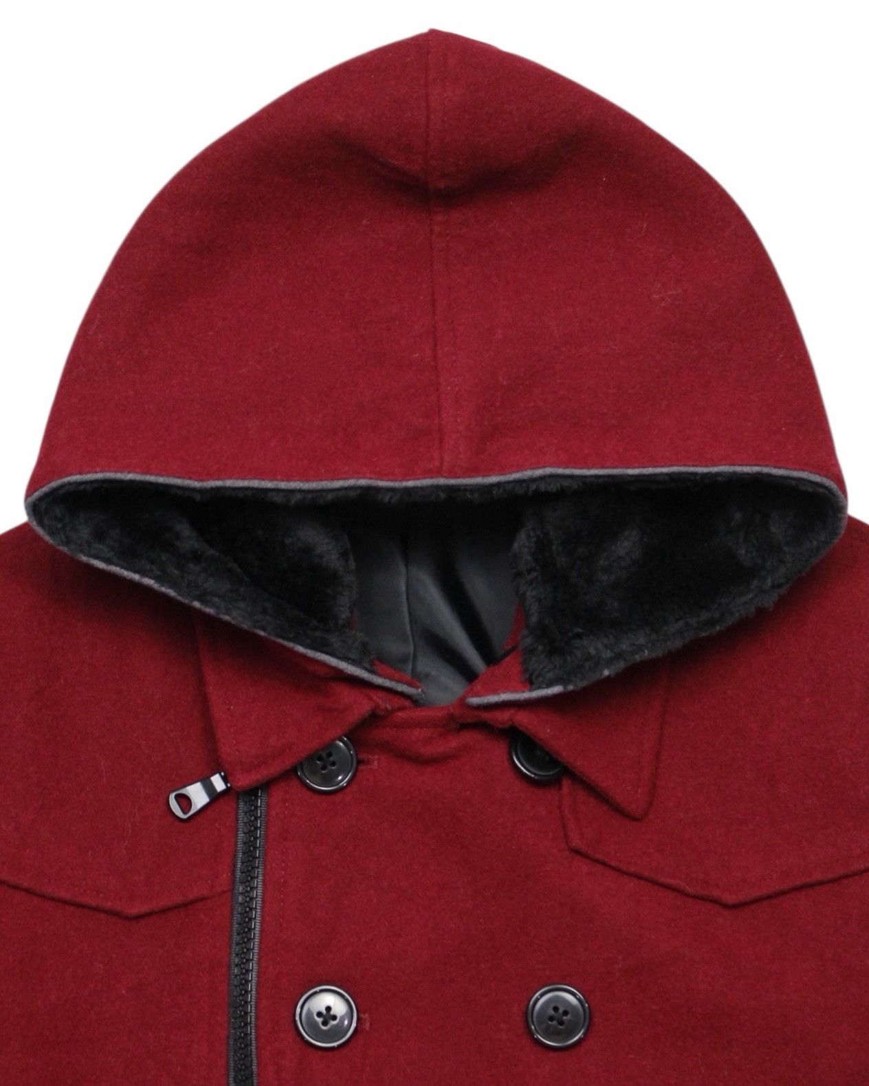 If Six Was Nine 2000S SEMANTIC DESIGN JAPAN DETACHABLE HOODED WOOL JACKET Size US L / EU 52-54 / 3 - 3 Thumbnail