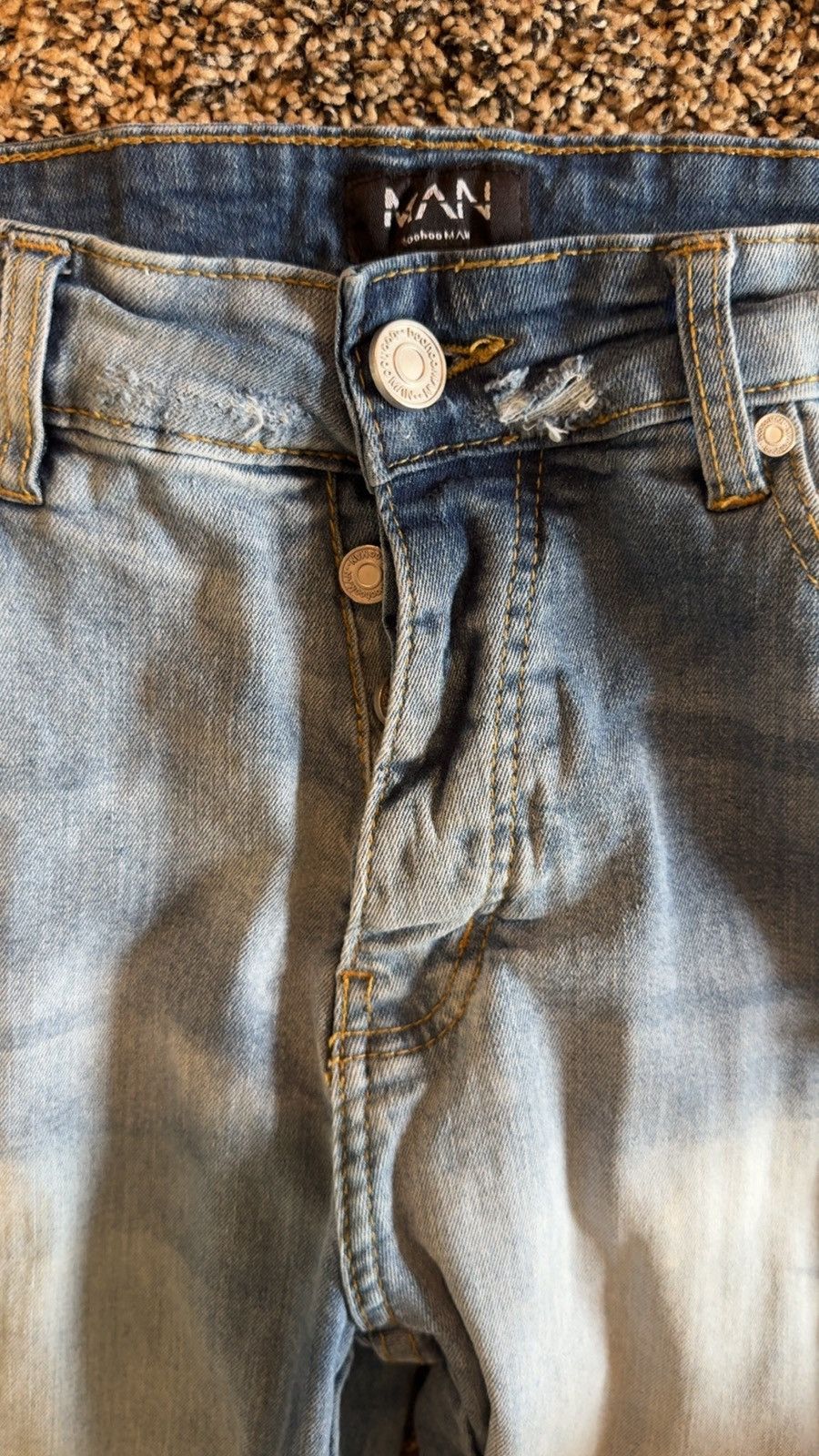 Boohoo Ripped Jeans Size US 32 / EU 48 - 2 Thumbnail