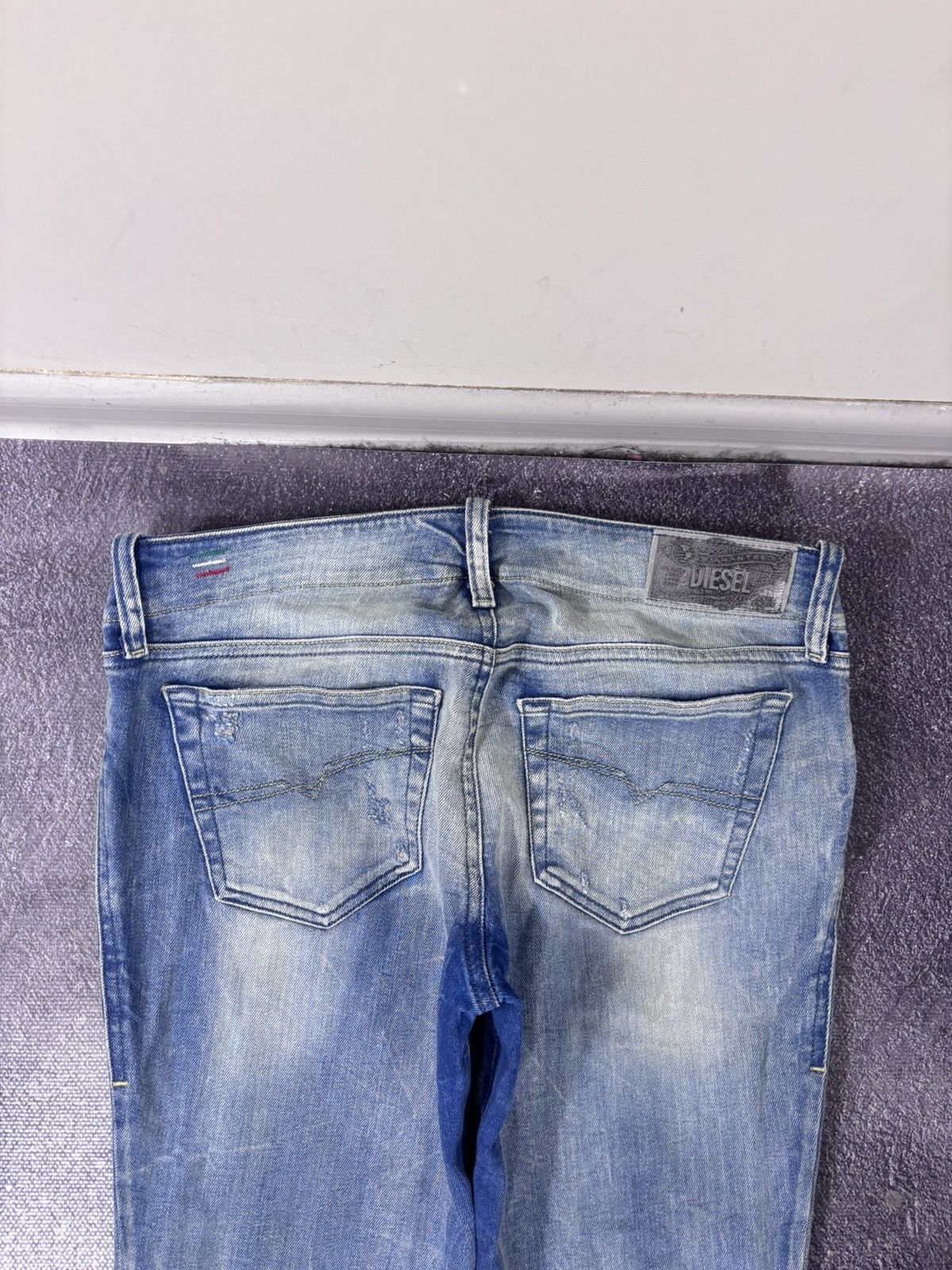 Diesel Diesel Grupee NWT Women’s Super Slim Skinny Blue Denim Jeans Size 29" - 16 Thumbnail