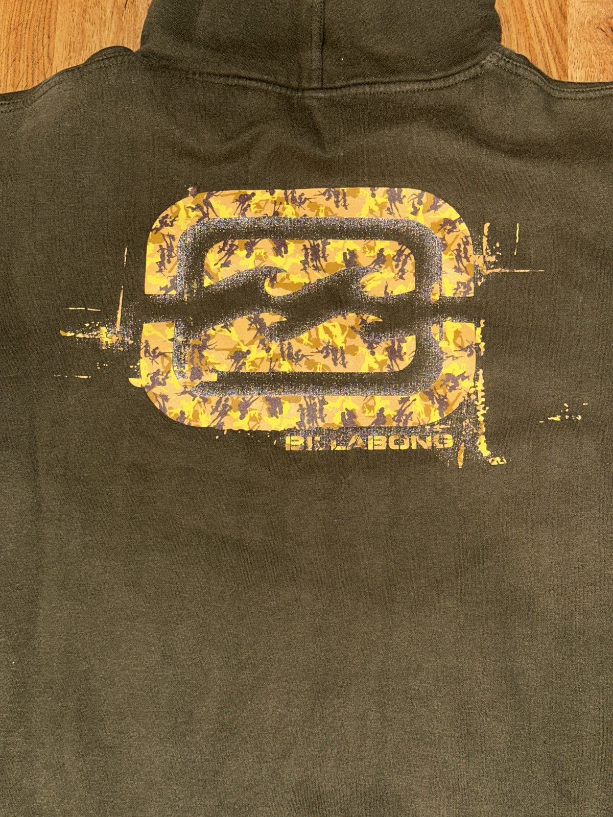 Billabong VTG 2000s Billabong Surf Olive Logo Spellout Hoodie RARE Size US M / EU 48-50 / 2 - 2 Thumbnail