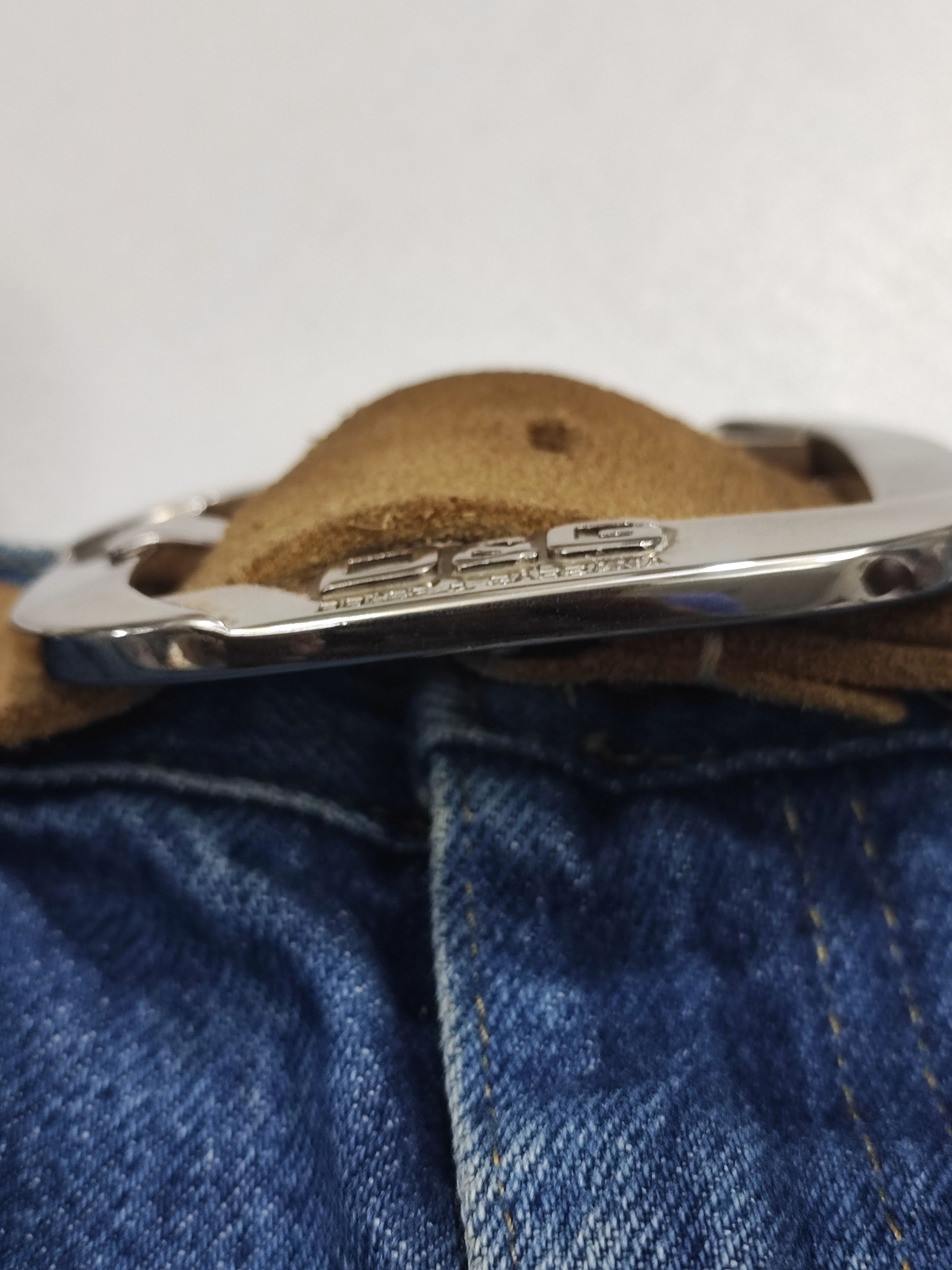 Dolce & Gabbana Dolce & Gabbana Vintage Suede Leather Belt Size 42 - 6 Thumbnail