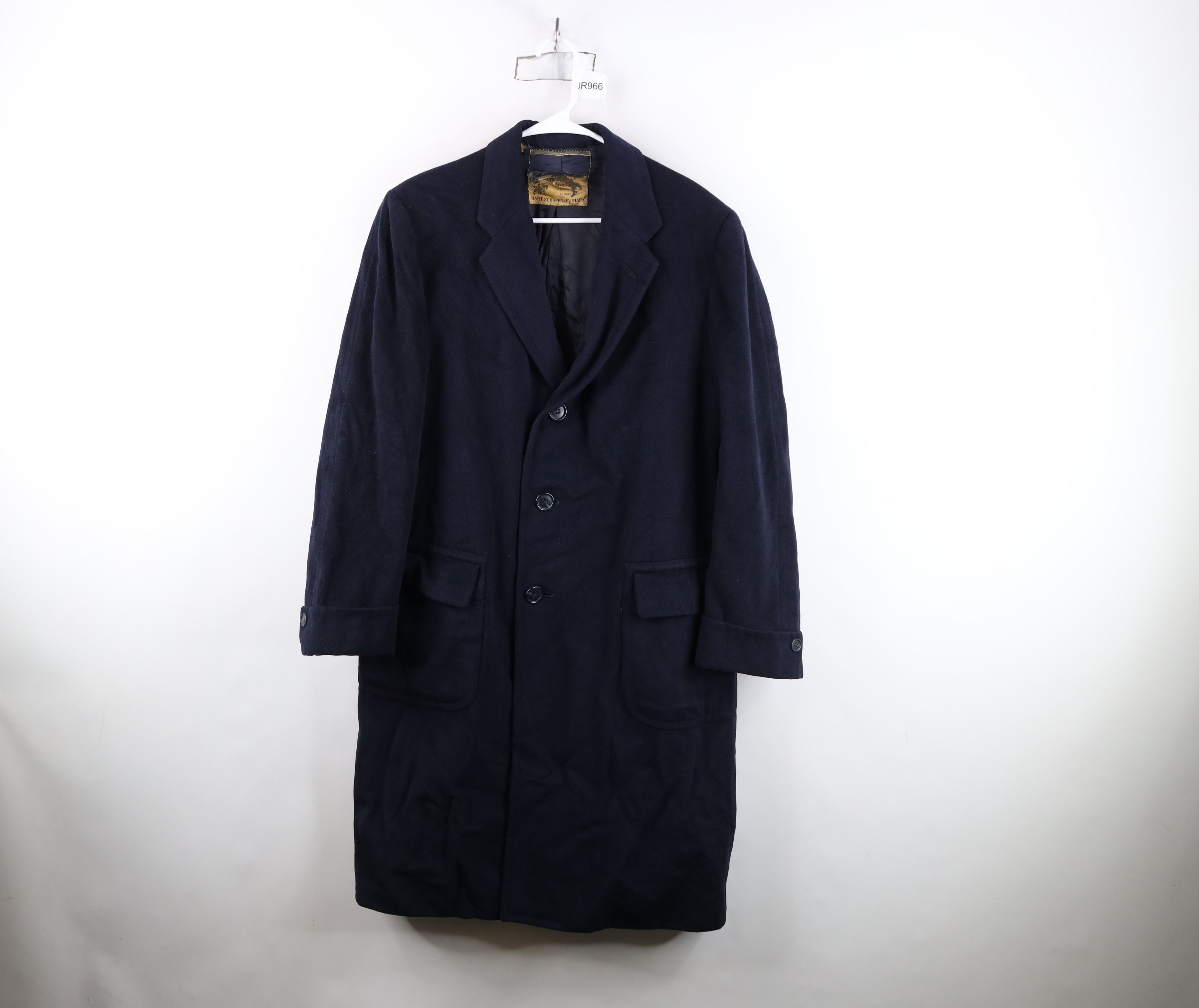 Vintage Vintage 50s 60s Streetwear Velour Wool Overcoat Jacket Blue Size US XL / EU 56 / 4 - 1 Thumbnail