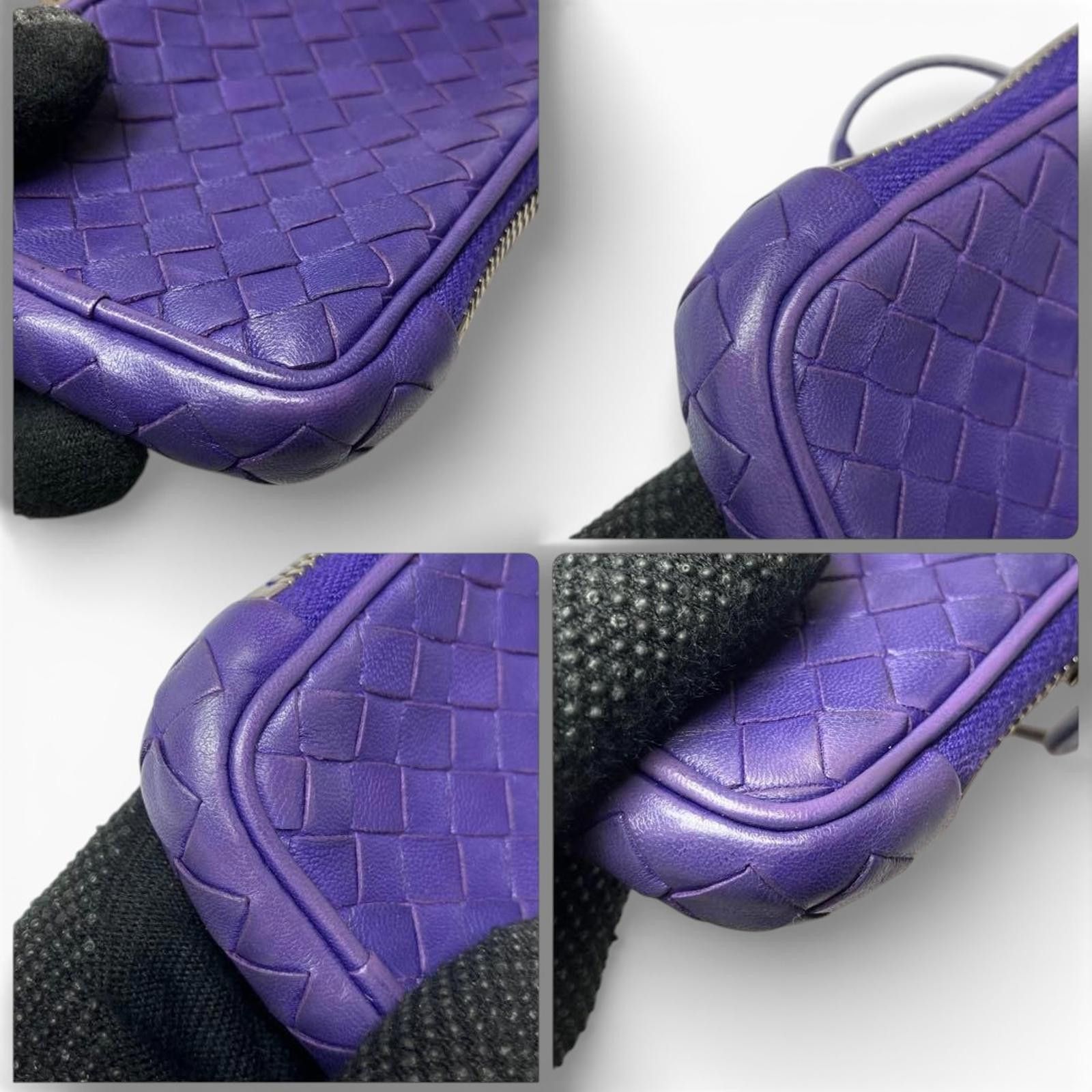 Bottega Veneta Bottega Veneta - Purple Leather Crossbody Bag Size ONE SIZE - 5 Thumbnail