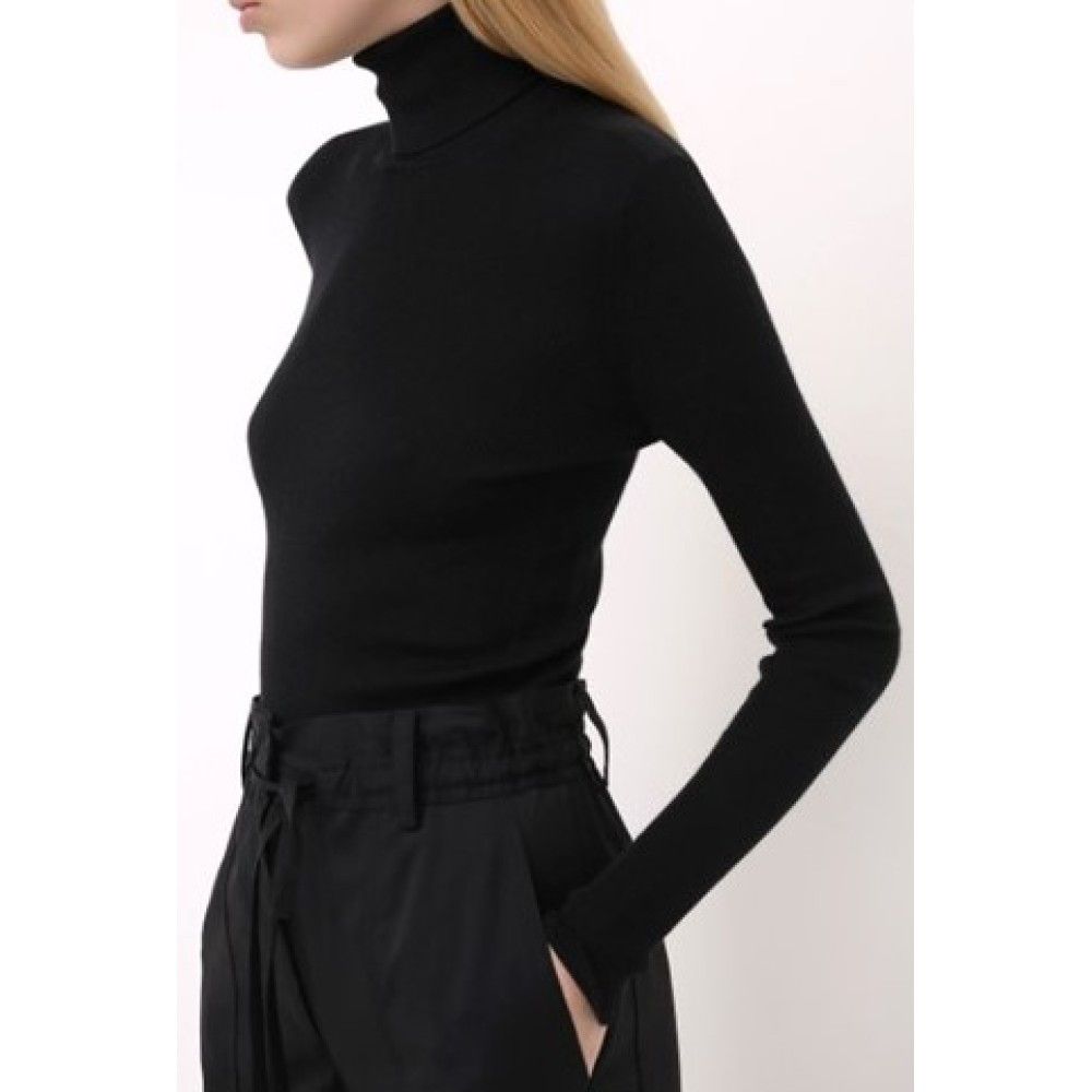 Tom Ford o1loc1c0924 MAK840 Alpaca Wool V-neck Sweater in Black Size L / US 10 / IT 46 - 2 Thumbnail