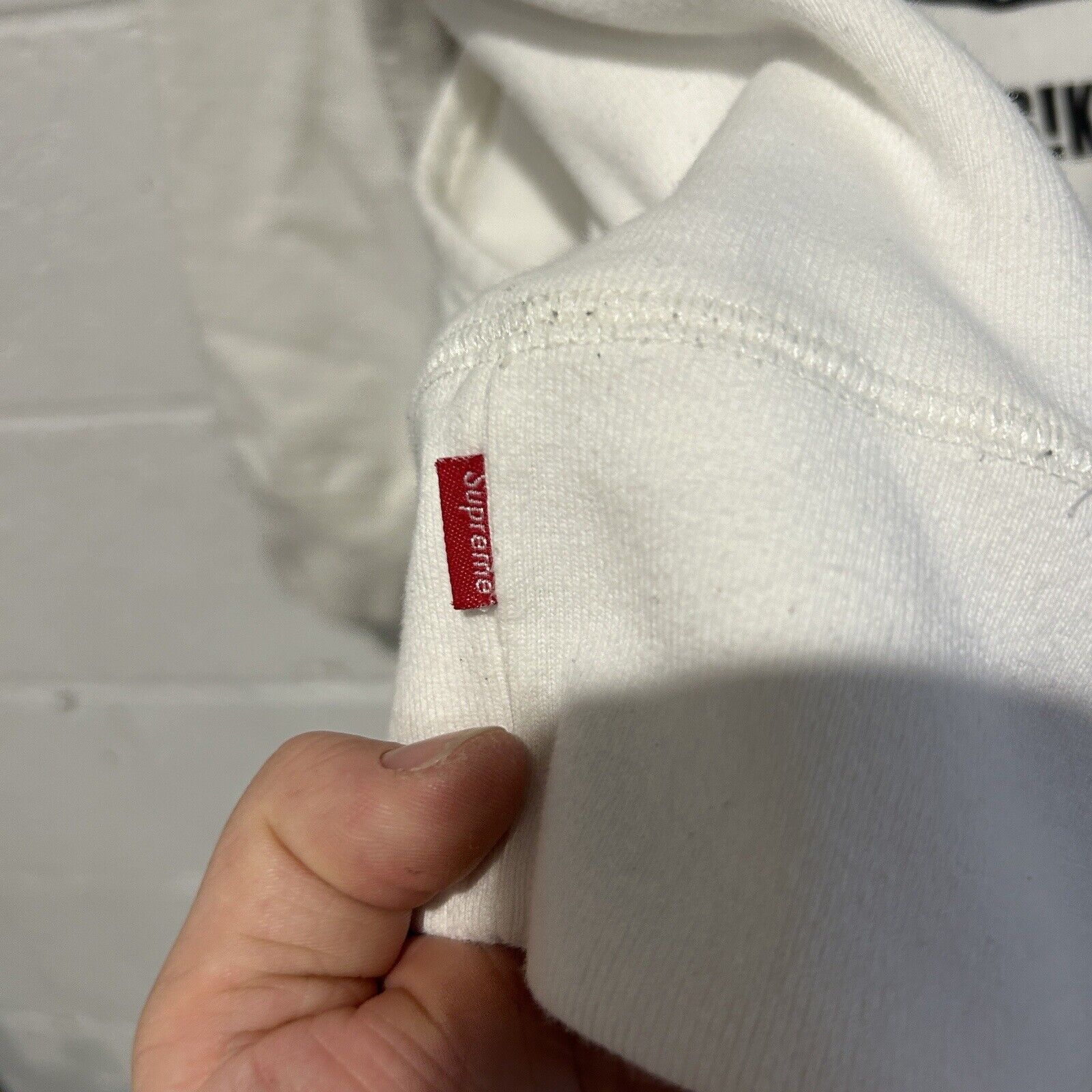 Supreme SS16 Supreme Anti-Church Pure Fear Hoodie Sweatshirt "White" Size US M / EU 48-50 / 2 - 6 Thumbnail