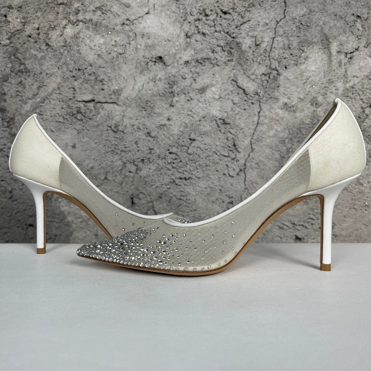 Jimmy Choo Jimmy Choo Tulle Crystal Heels 36.5 99 New Size US 6 / IT 36 - 6 Thumbnail