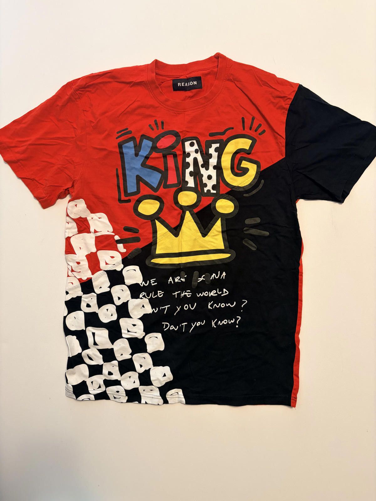 Other Reason Men's King Graffiti Graphic T-Shirt (Size Large) Size US L / EU 52-54 / 3 - 1 Thumbnail