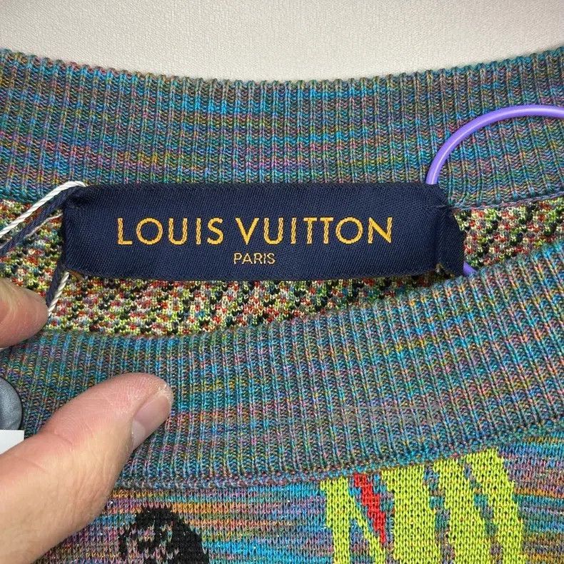 Louis Vuitton Louis Vuitton Show Floral Knit sweater Size US L / EU 52-54 / 3 - 3 Thumbnail