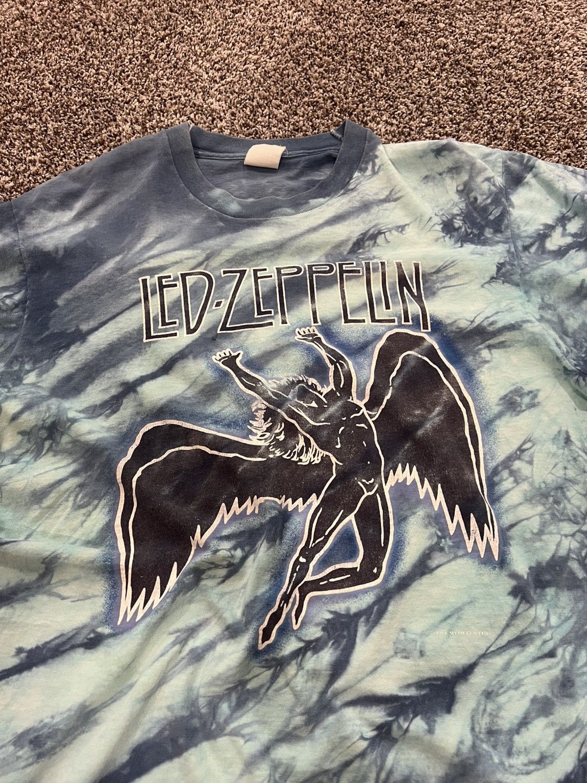 Led Zeppelin Vintage Led Zeppelin Icarus Swan Tie Dye Single Stitch Size US L / EU 52-54 / 3 - 2 Thumbnail
