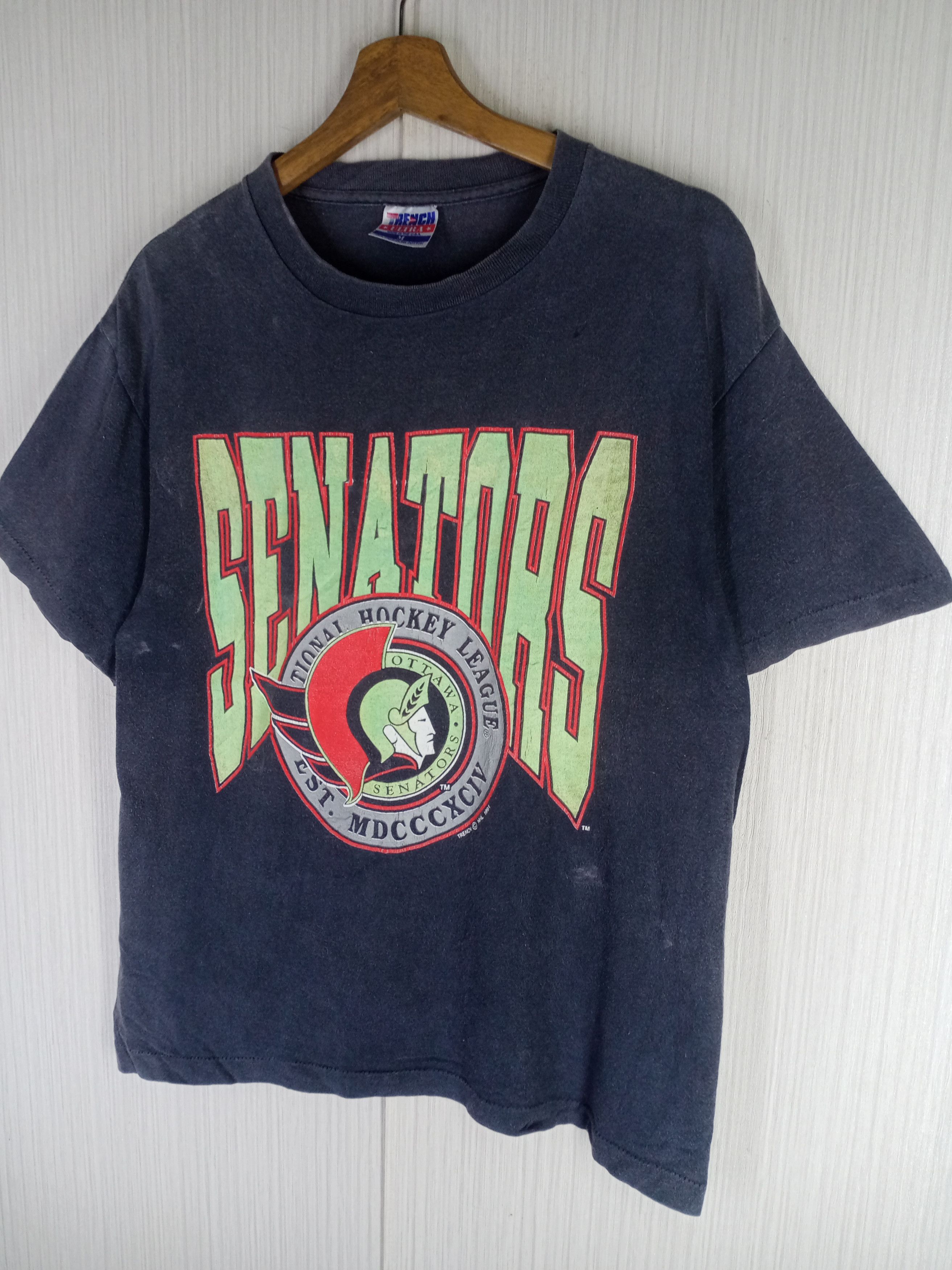 NHL Vintage 1991 NHL Senators Ottawa Big Logo Tee Size US M / EU 48-50 / 2 - 2 Thumbnail