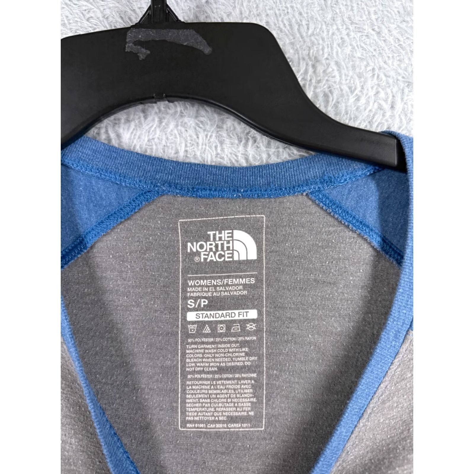 The North Face The North Face Shirt Women Small Gray Blue Short Sleeve Raglan Baseball Style Size S / US 4 / IT 40 - 7 Thumbnail